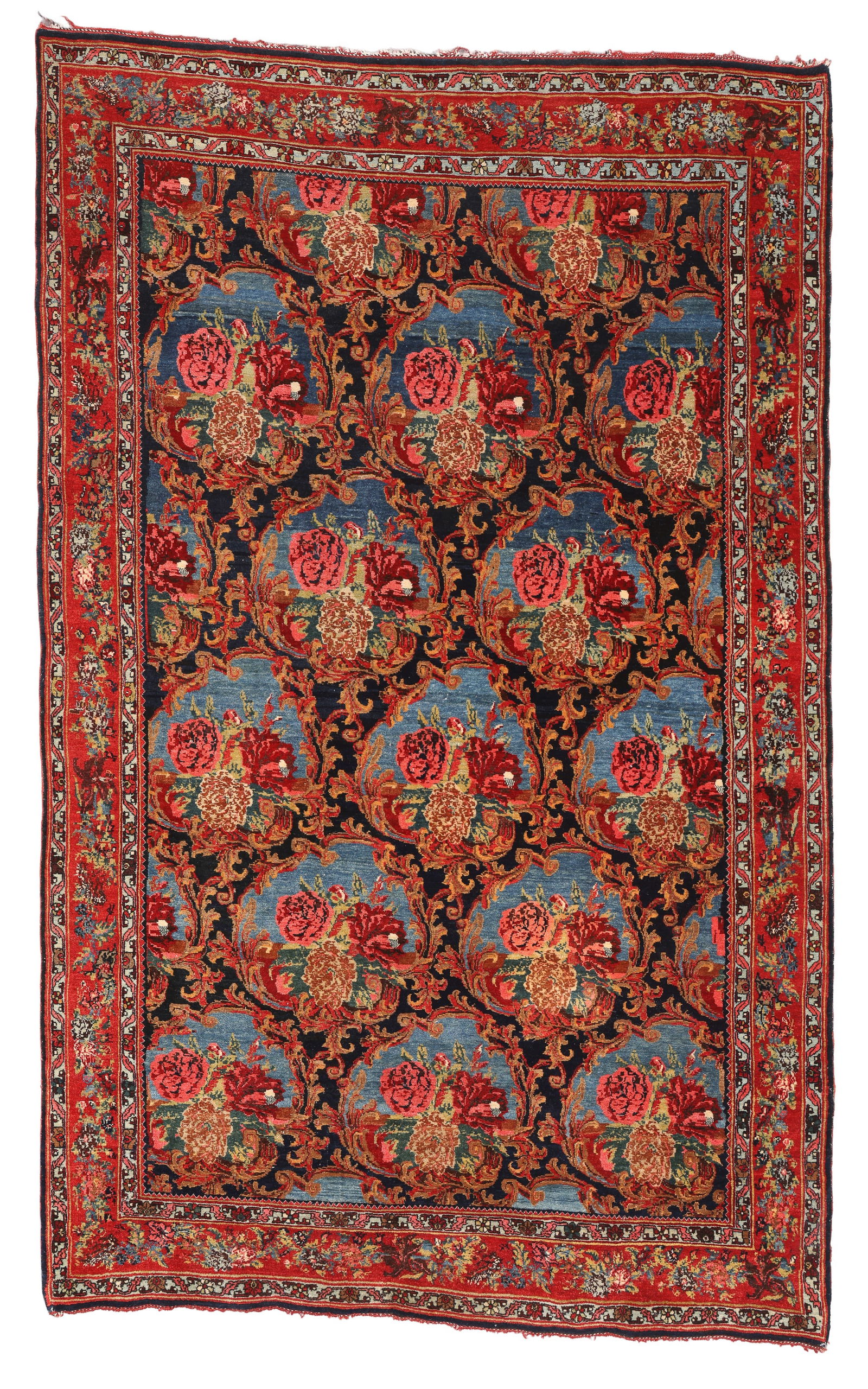 Bidjar Rug, Persia, Early 20th C., 4'8'' x 7'6'' (1 of 4)