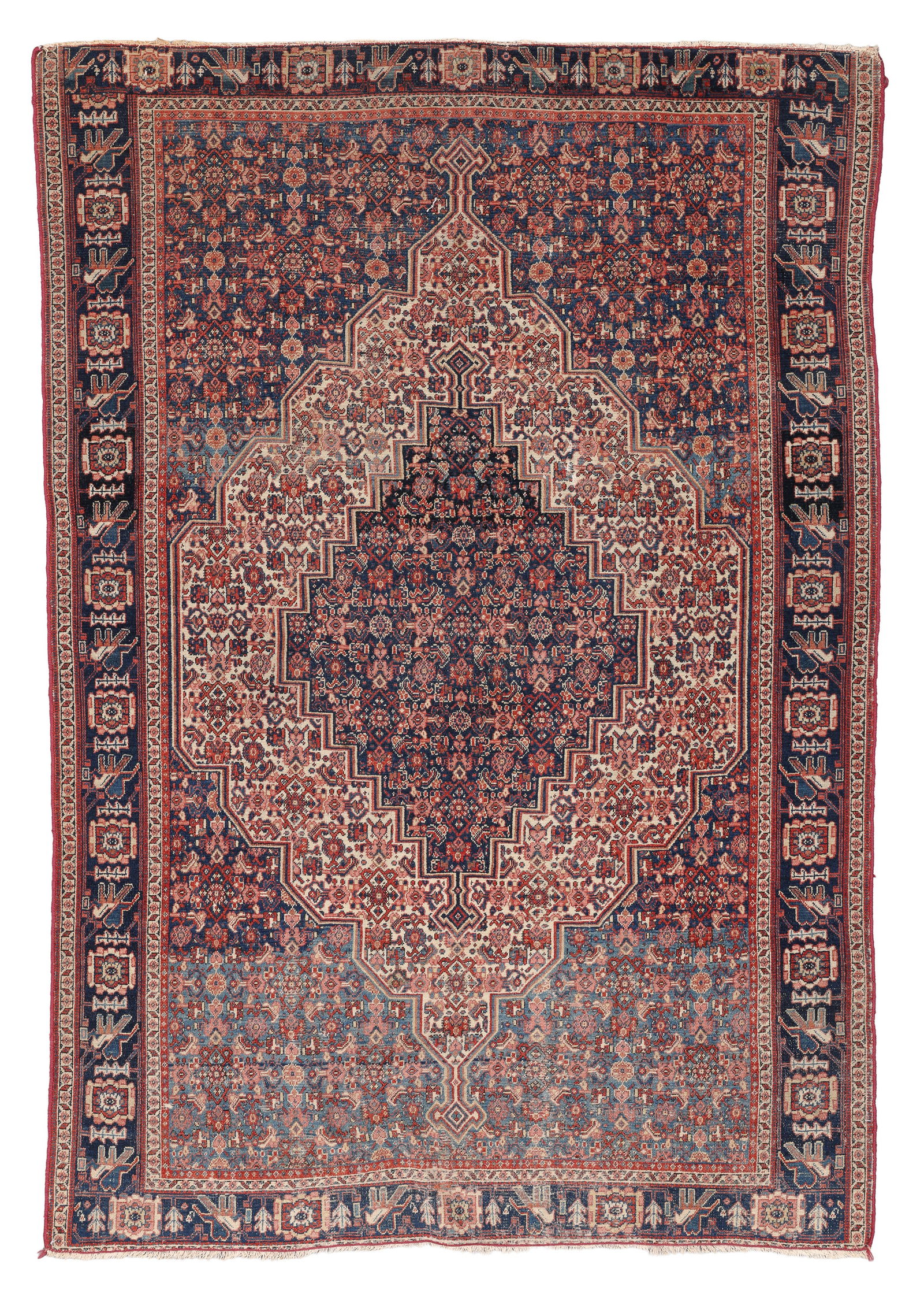 Senneh Rug, Persia, Late 19th C., 4'4'' x 6'3'' (1 of 5)