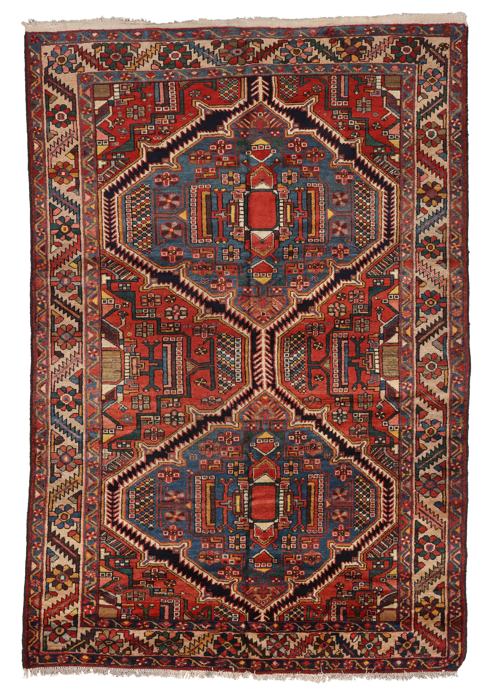 Bakhtiari Rug, Persia, Ca. 1930's/40's, 4'7'' x 6'10'' (1 of 6)