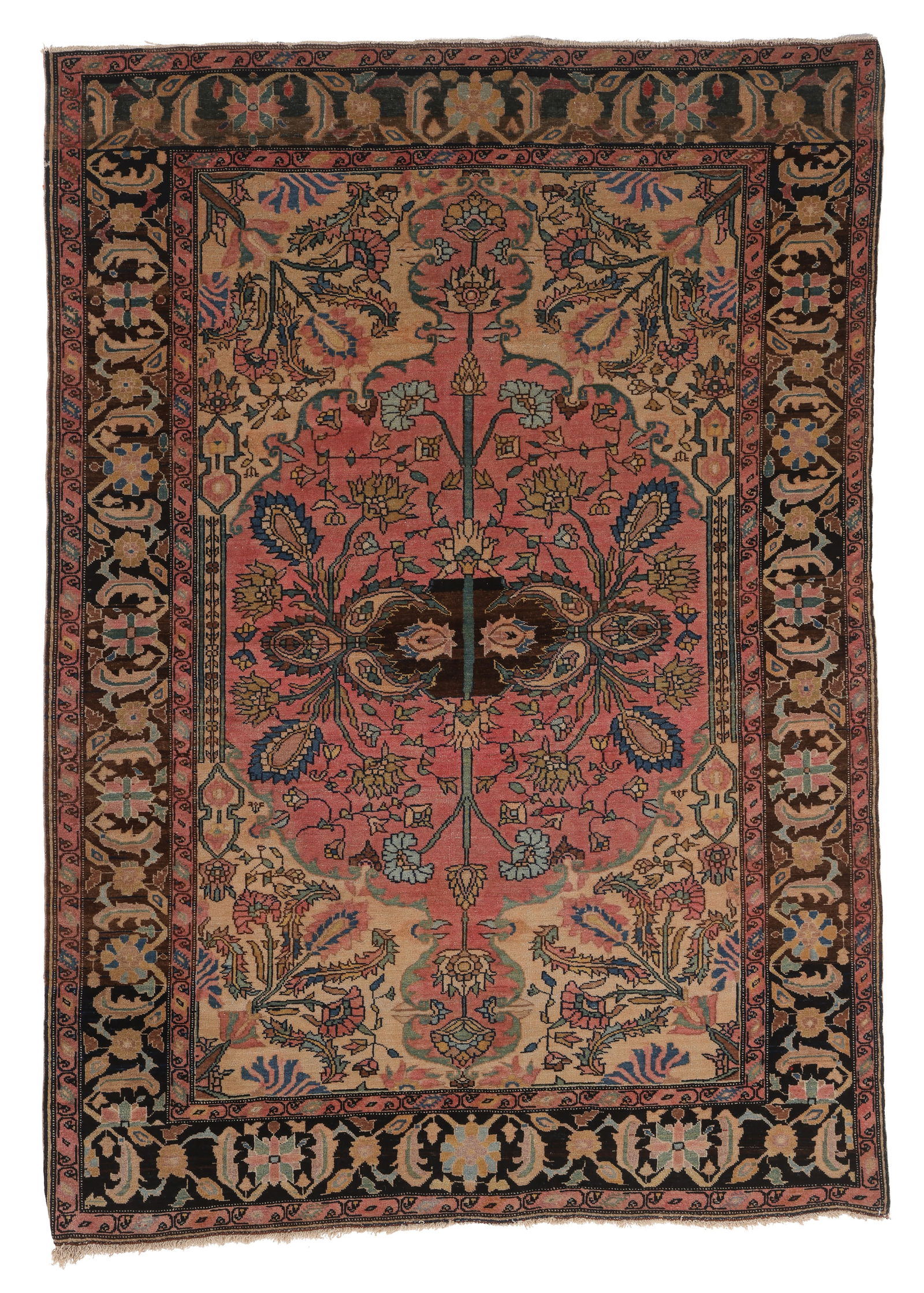 Ferahan Sarouk Rug, Persia, Ca. 1900, 3'5'' x 4'10'' (1 of 6)