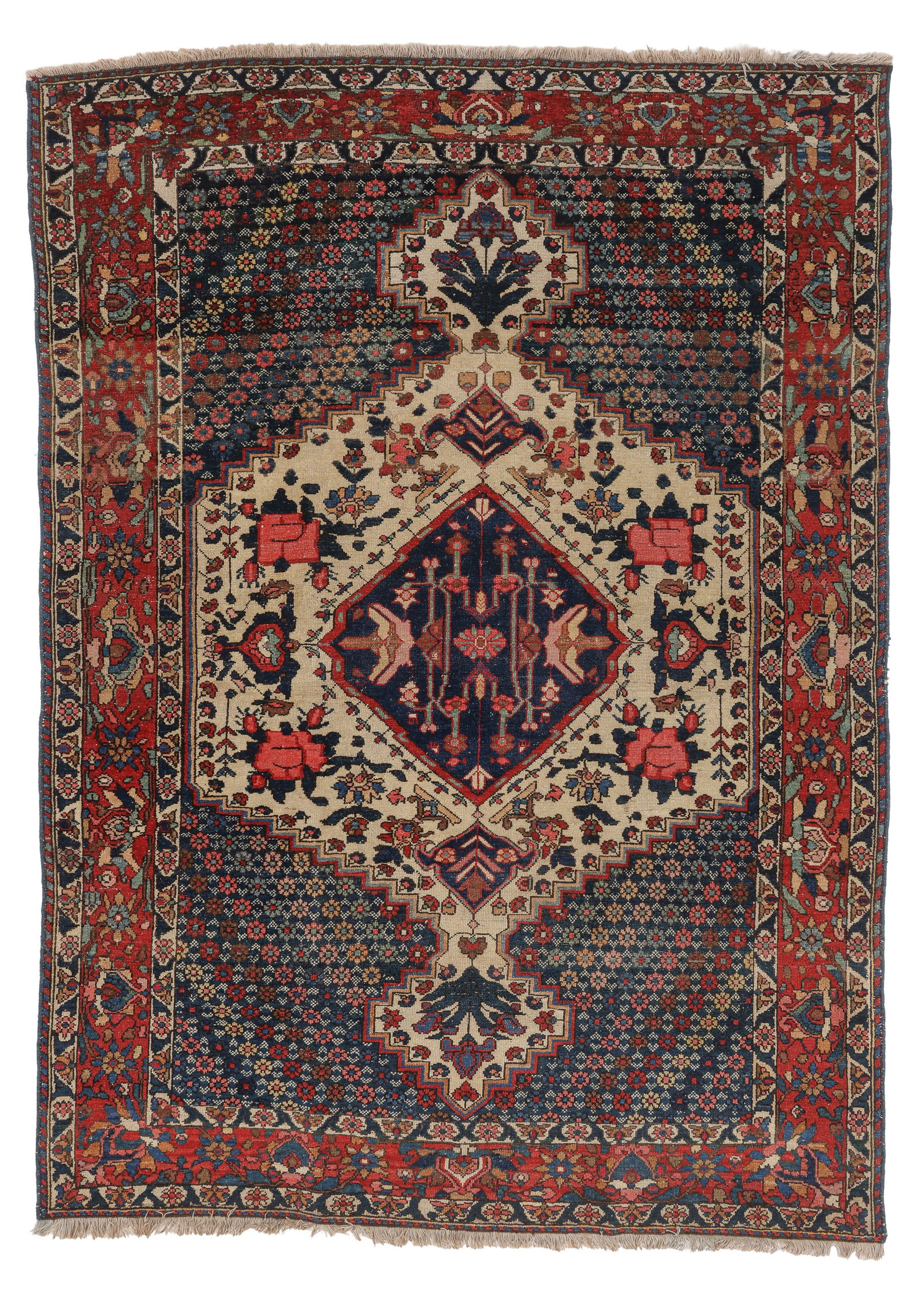 Fine Bakhtiari Rug, Chal Shotor, Persia, Ca. 1920's, 4'7'' x 6'7'' (1 of 6)