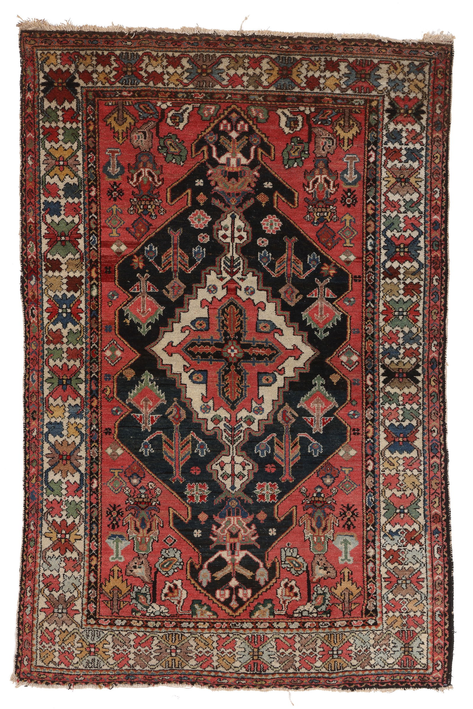 Fine Hamadan Rug, Persia, Ca. 1910, 4'2'' x 6'3'' (1 of 6)