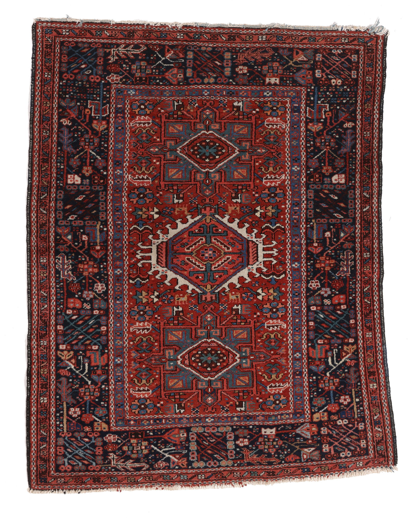 Karadja Rug, Persia, Early 20th C., 3'8'' x 4'8'' (1 of 6)