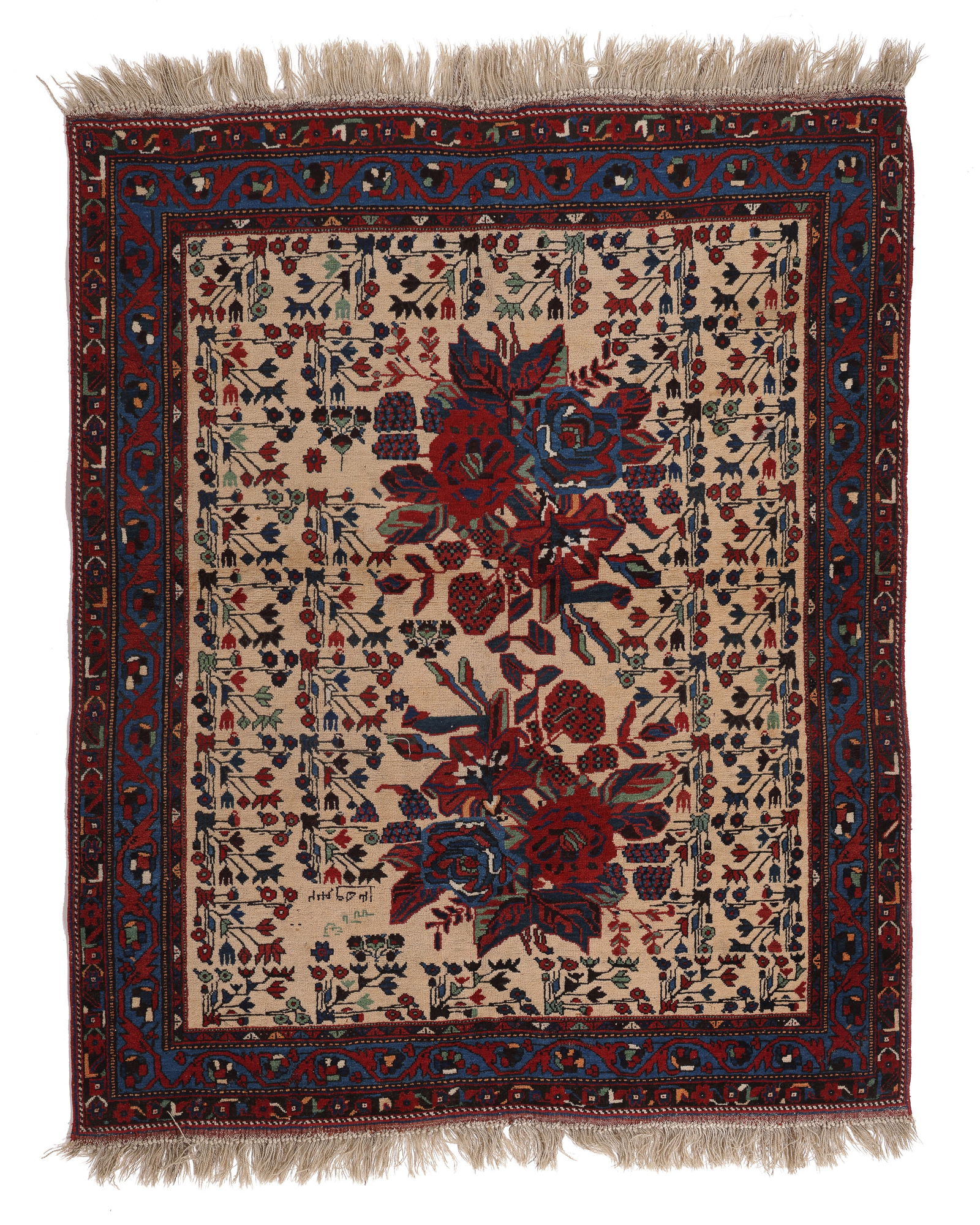 Afshar Rug, Persia, Inscribed, Dated 1354 (1935), 4'1'' x 5'0'' (1 of 7)