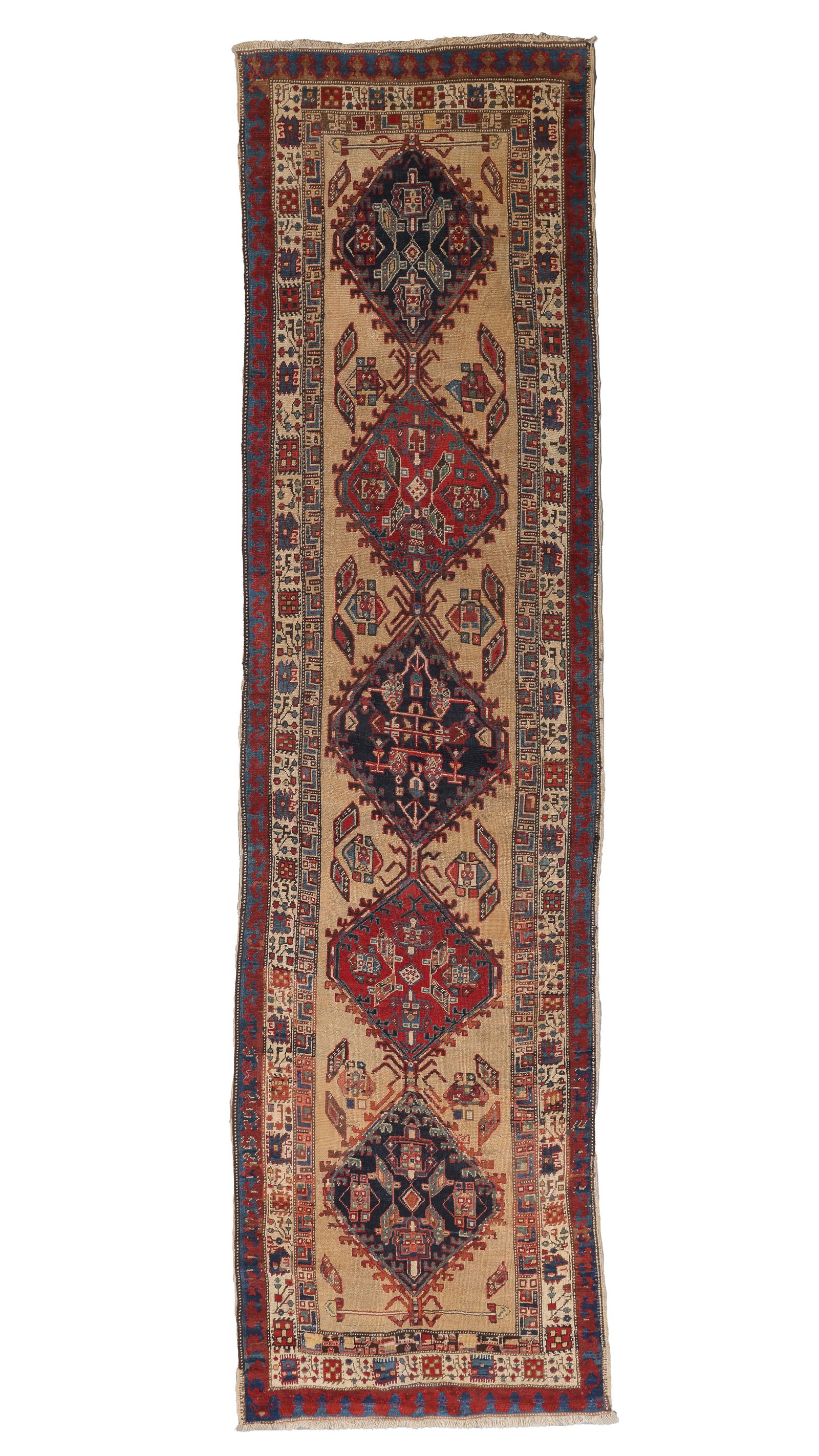 Camel Field Sarab Rug, Persia, Early 20th C., 3'4'' x 12'8'' (1 of 6)