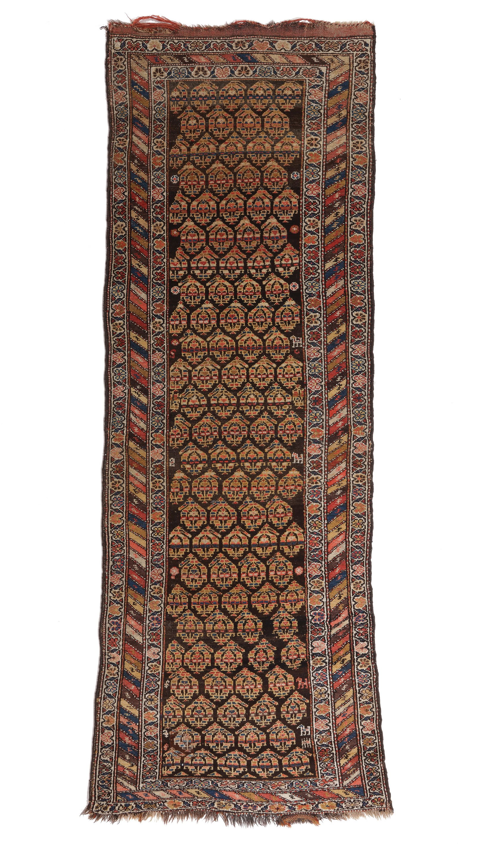 West Persian Kurd Rug, Ca. 1910, 3'5'' x 8'10'' (1 of 7)