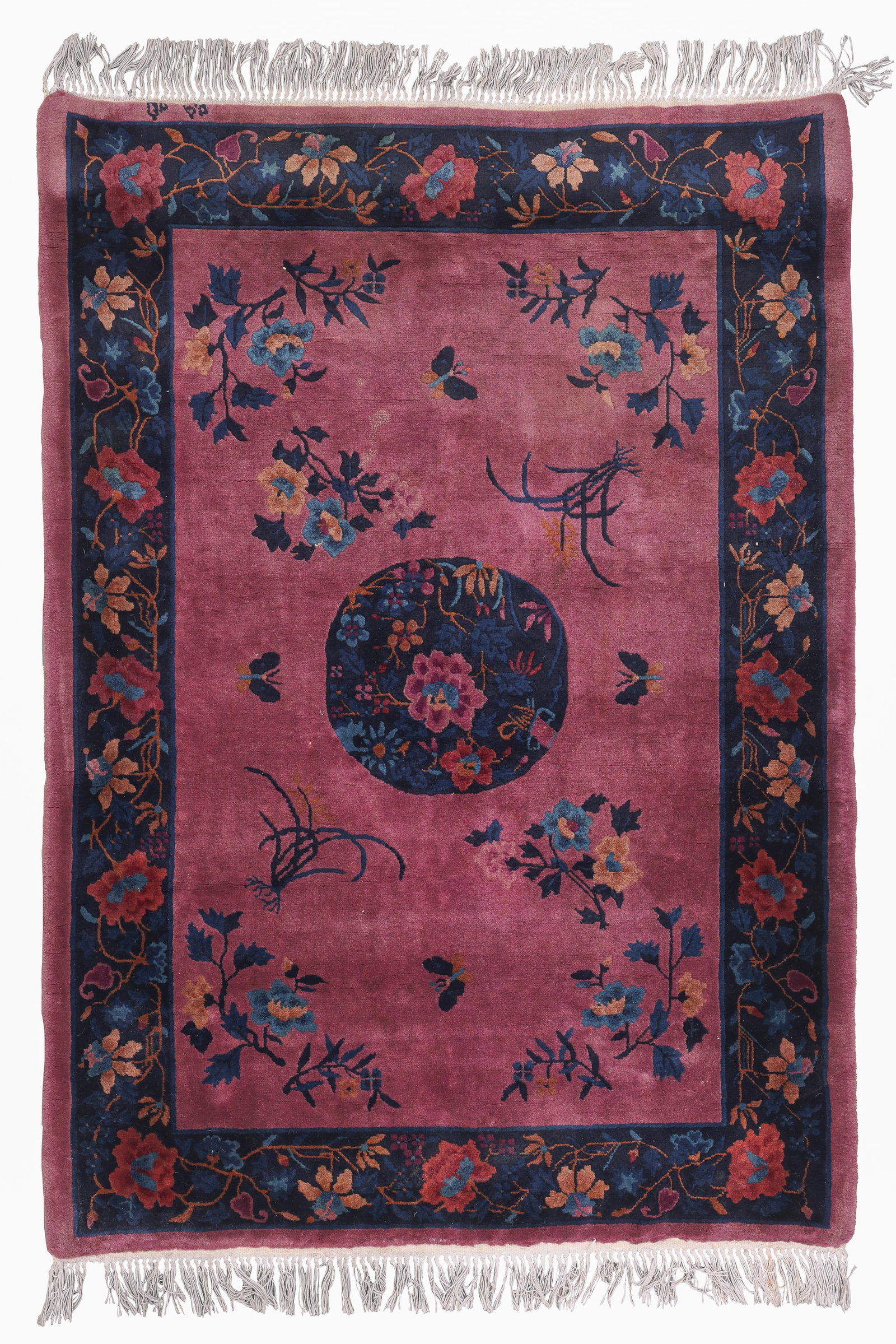 Chinese Art Deco Rug, Ca. 1930's/40's, 4'0'' x 5'8'' (1 of 6)