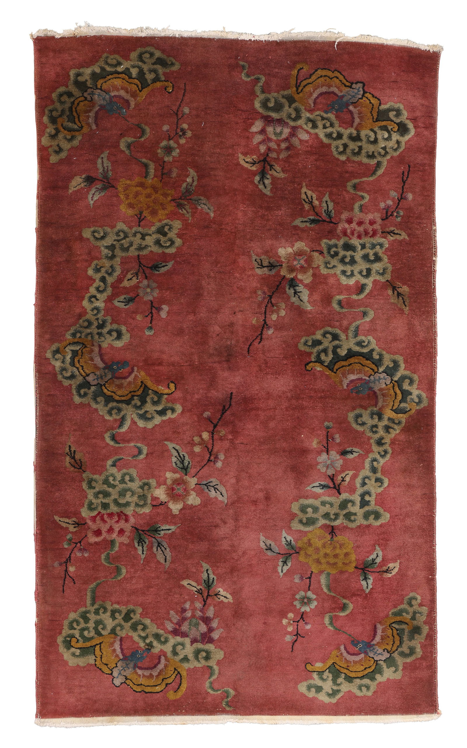 Chinese Art Deco Rug, Ca. 1930's/40's, 4'0'' x 6'10'' (1 of 6)