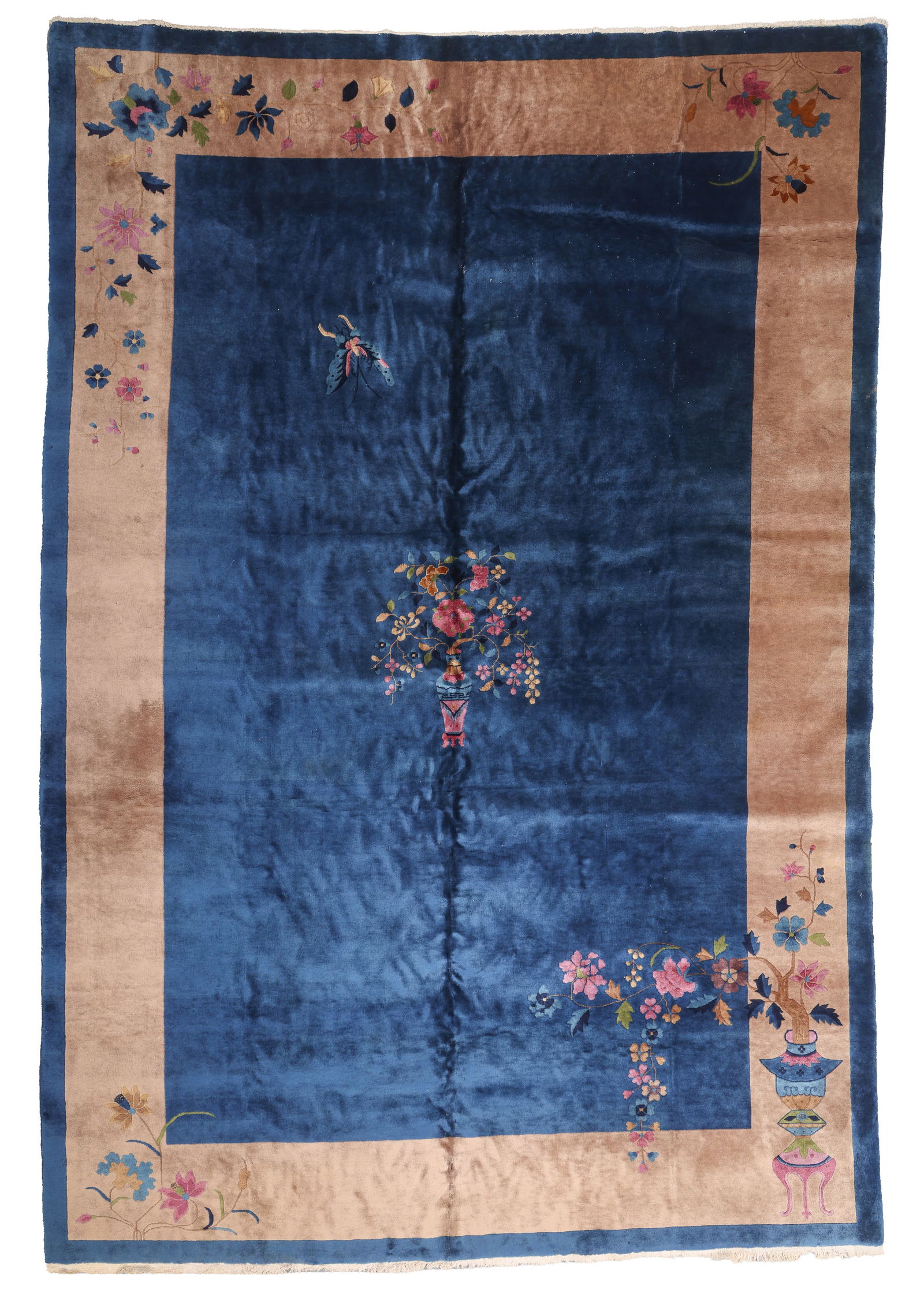 Chinese Art Deco Rug, Ca. 1930's/40's, 9'9'' x 14'4'' (1 of 7)