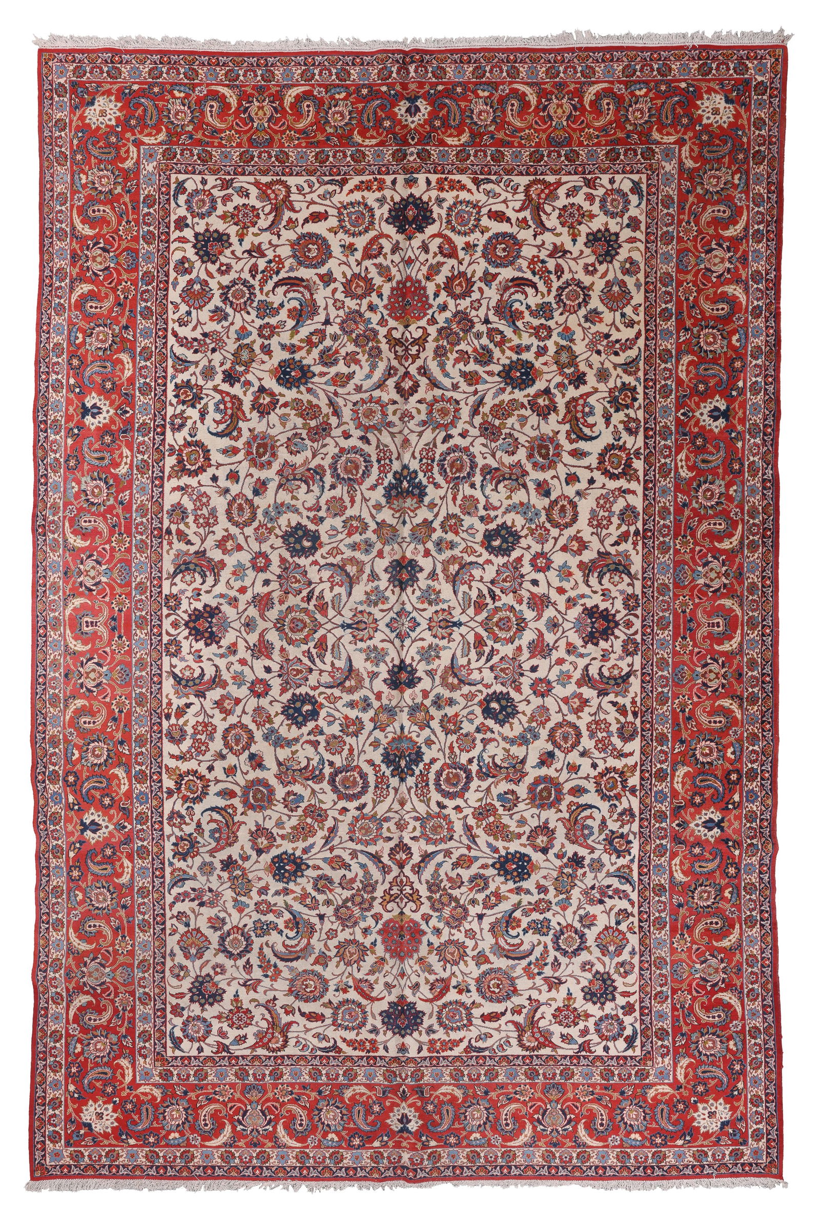 Mansion-Size Isfahan Rug, Persia, Ca. 1960, 11'1'' x 16'9'' (1 of 8)