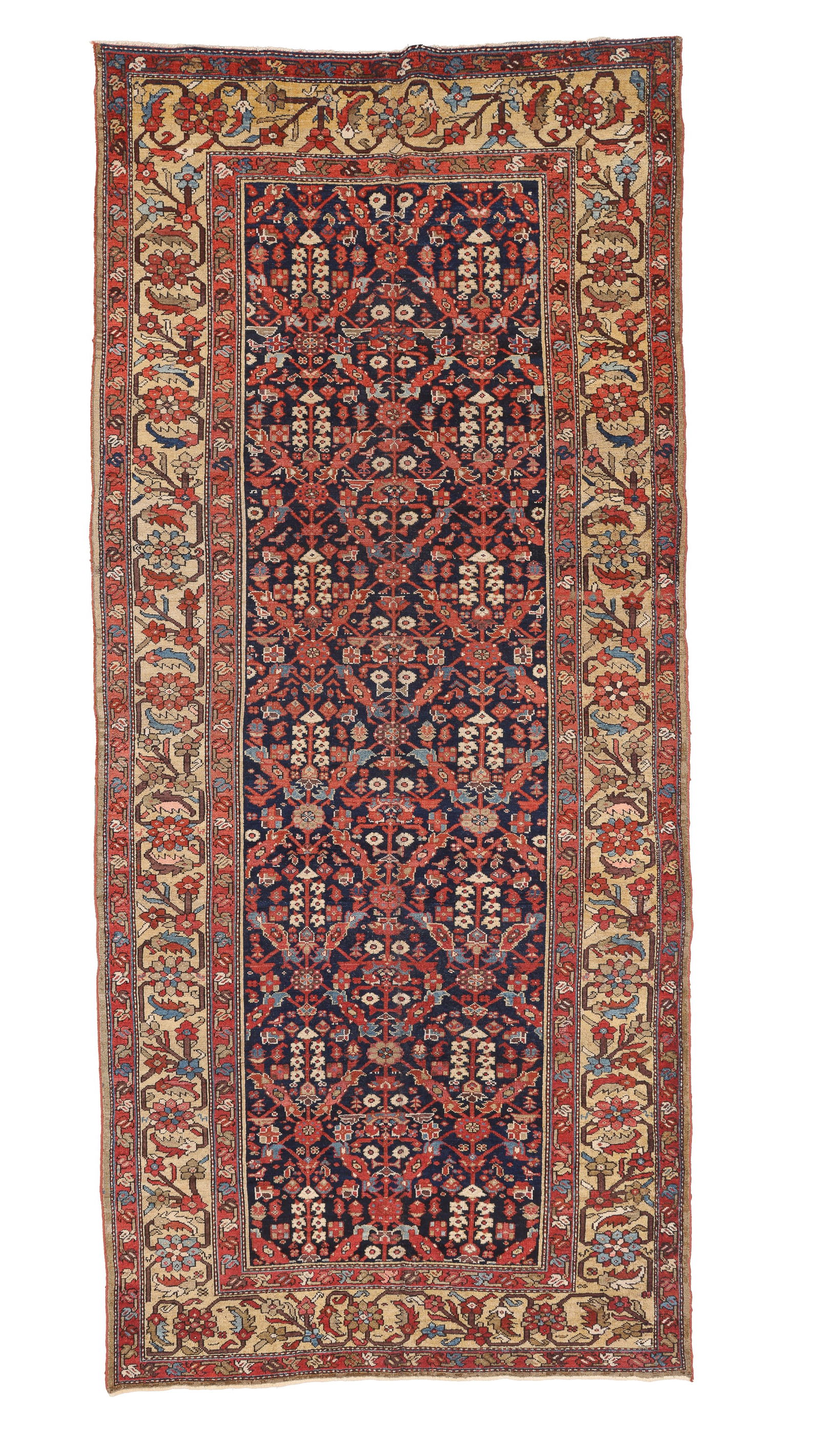Blue Malayer Rug, Persia, Ca. 1910, 6'0'' x 13'6'' (1 of 7)