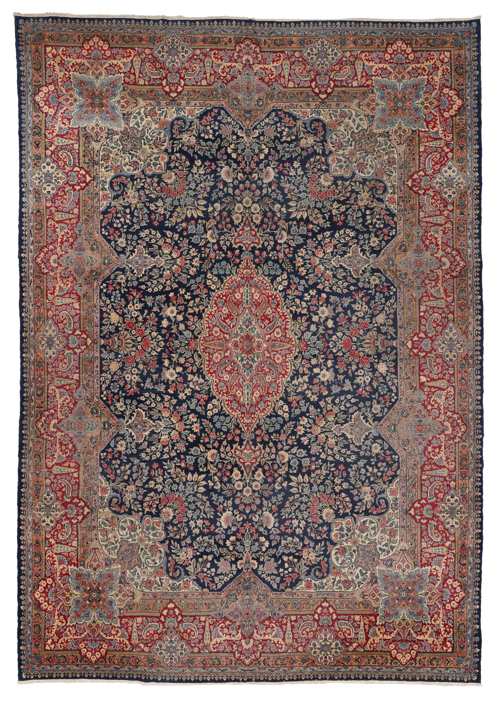 Kerman Rug, Persia, Mid 20th C., 9'9'' x 13'11'' (1 of 9)