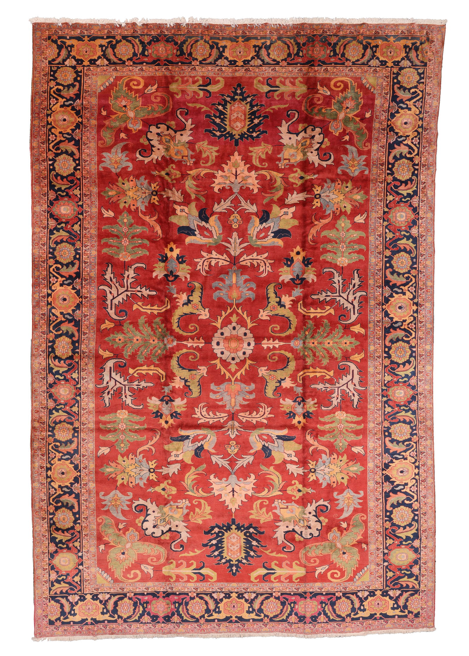 Mansion-Size Heriz Rug, Persia, Late 20th C., 12'4'' x 18'10'' (1 of 8)