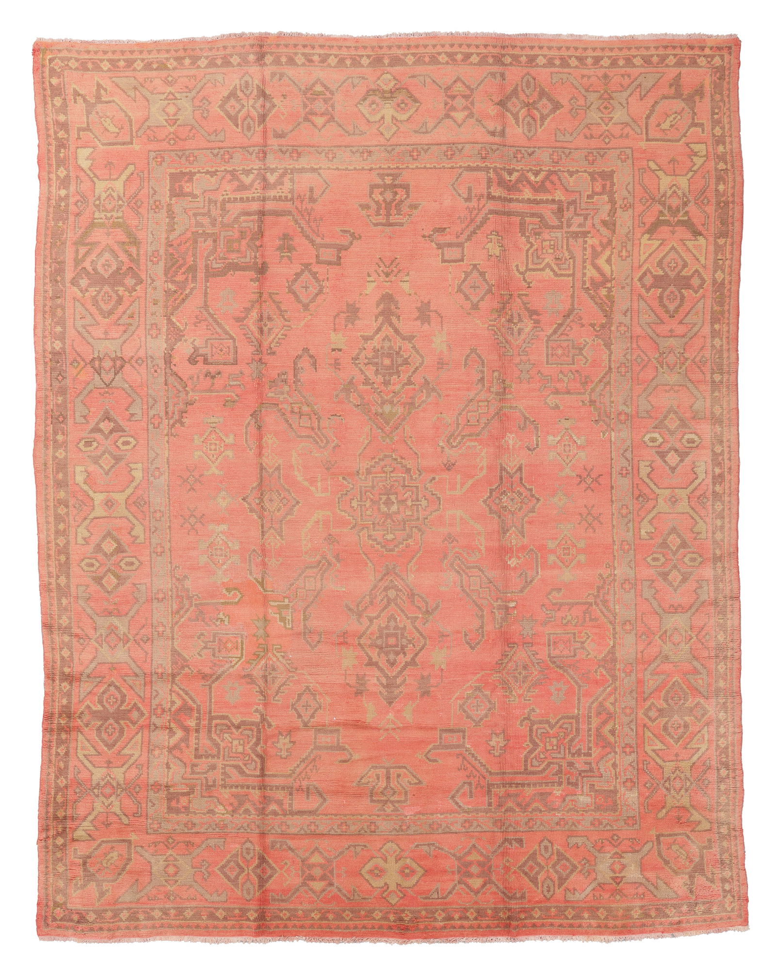 Mansion-Size Oushak Rug, Turkey, Ca. 1900, 12'5'' x 15'8'' (1 of 5)