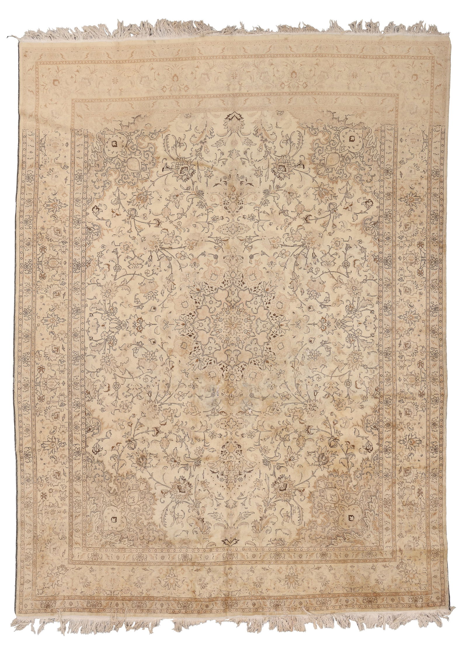 Antique Wash Tabriz Rug, Persia, Mid 20th C., 9'8'' x 13'0'' (1 of 7)