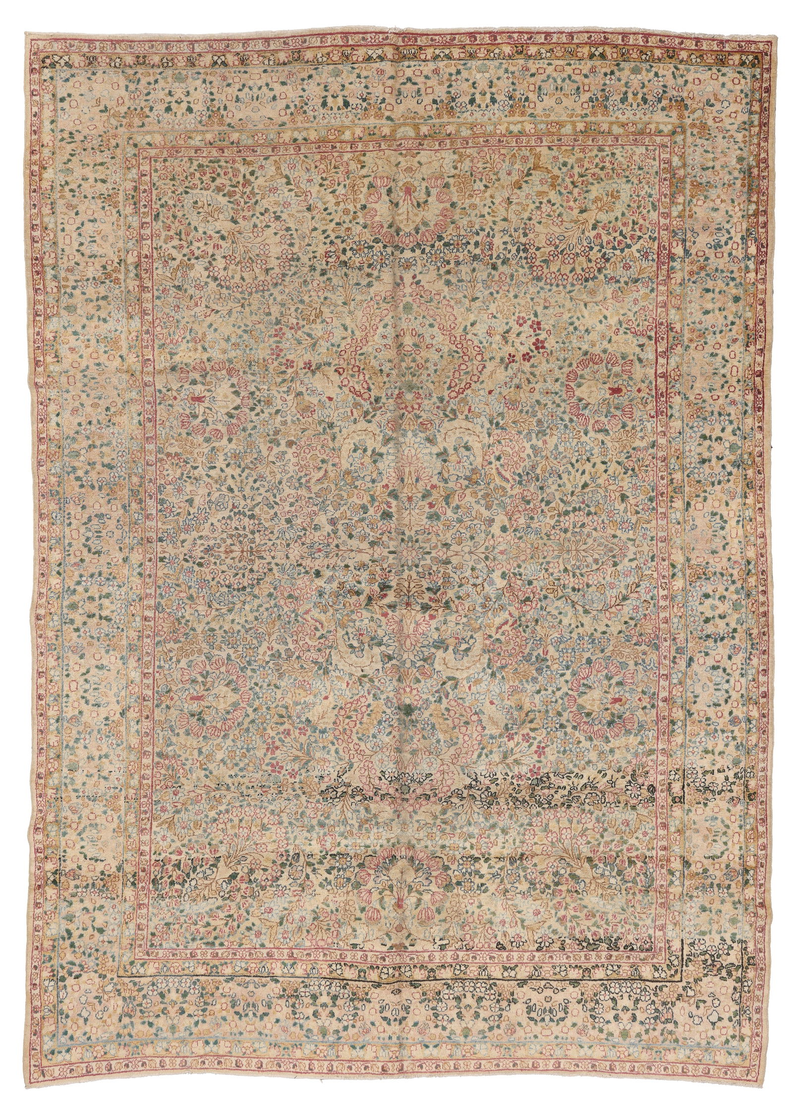 Kerman Rug, Persia, Mid 20th C., 7'1'' x 9'11'' (1 of 7)