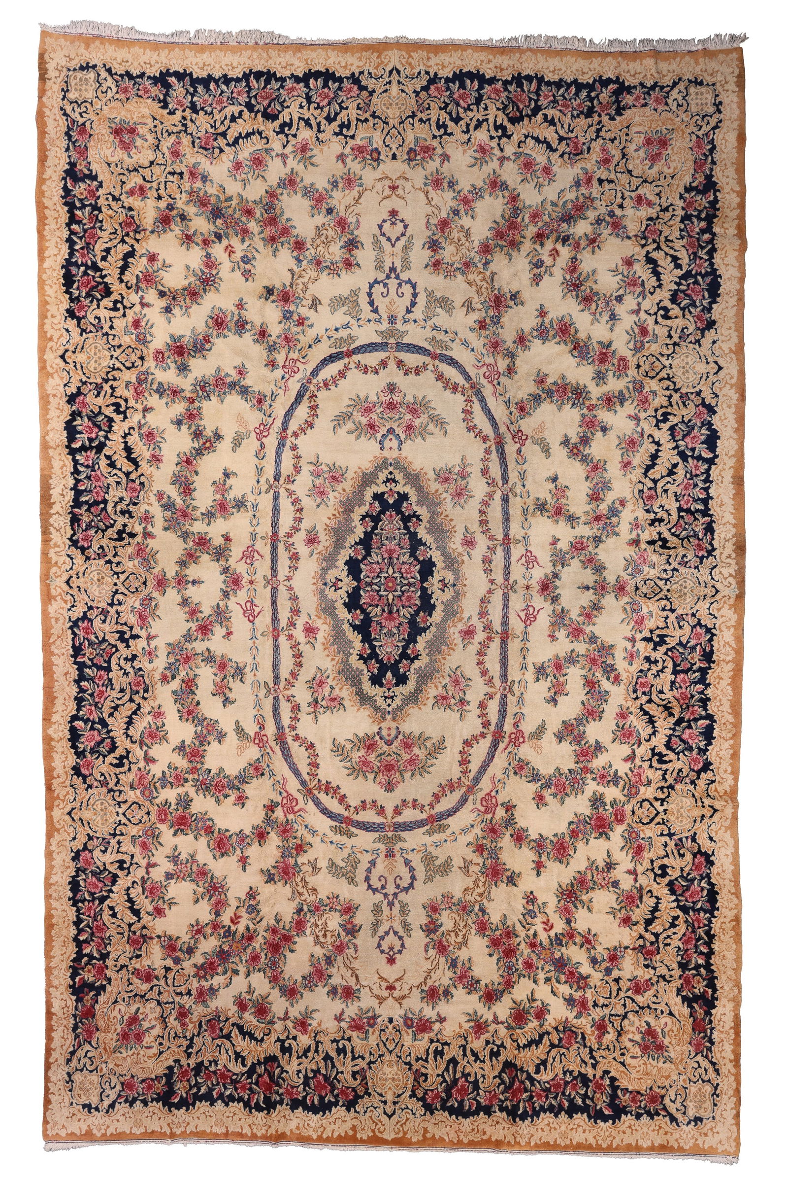 Mansion-Size Kerman Rug, Persia, Mid 20th C., 11'7'' x 18'0'' (1 of 9)