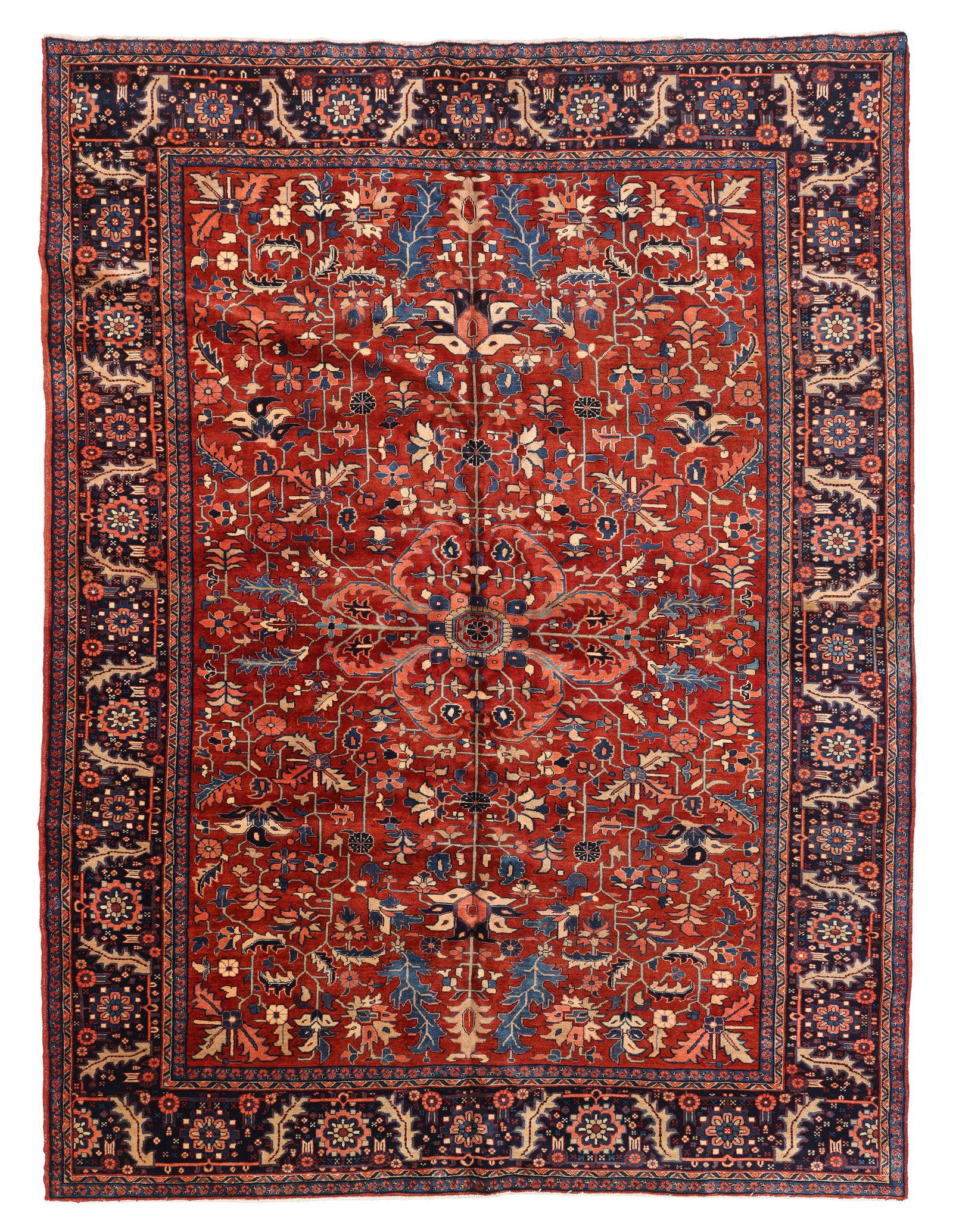 Tabriz Rug in Heriz Design, Persia, Ca. 1930's/40's, 8'4'' x 11'0'' (1 of 7)