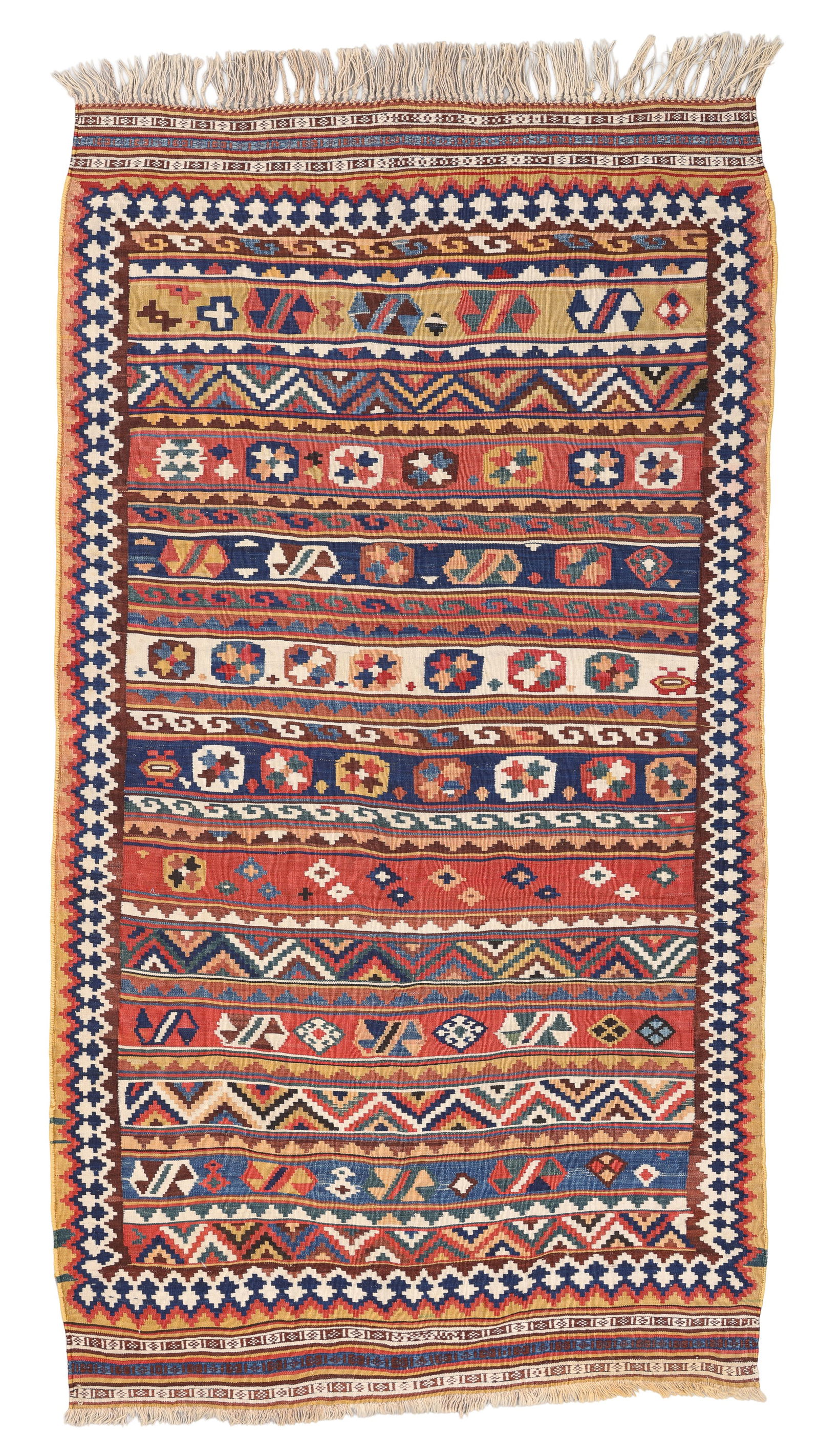 Gashgai Kilim, Persia, Ca. 1900, 4'11'' x 8'8'' (1 of 4)