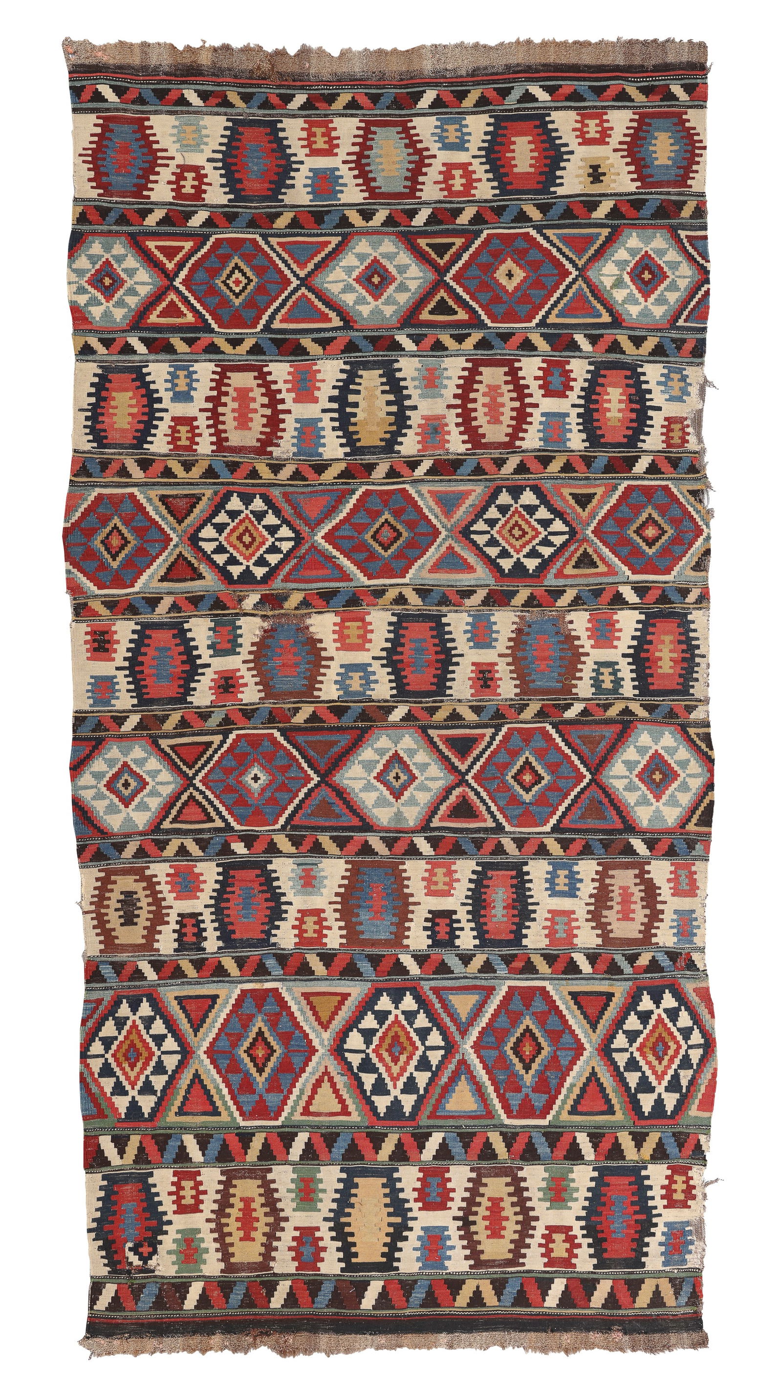 Shirvan Kilim, Caucasus, 19th C., 4'8'' x 9'7'' (1 of 5)