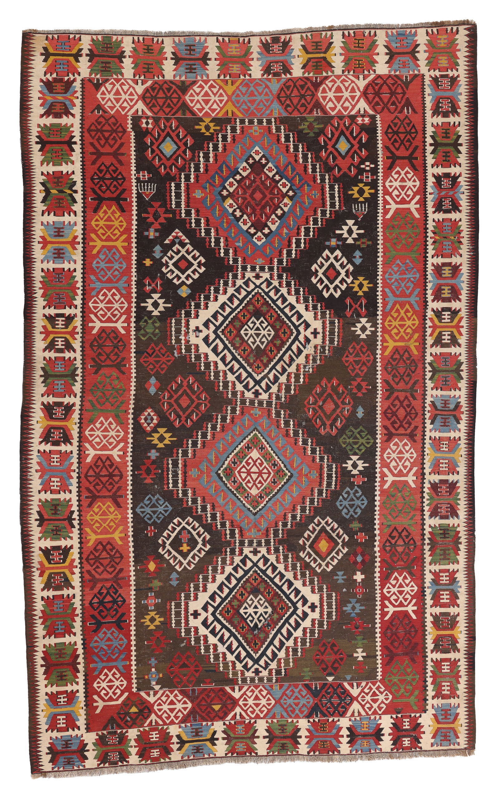 Kuba Kilim, Caucasus, Late 19th C., 6'4'' x 10'0'' (1 of 6)
