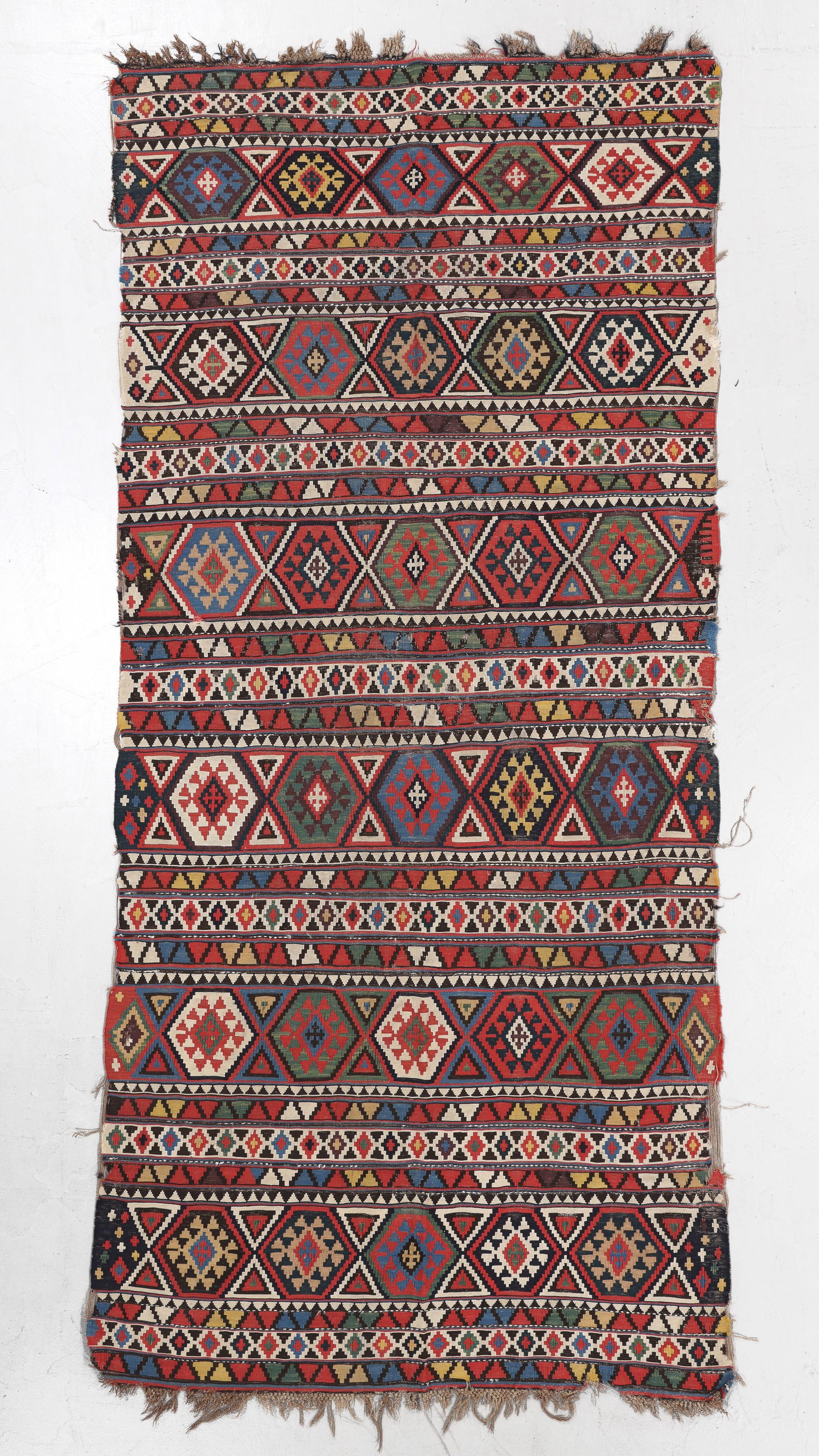 Shirvan Kilim, Caucasus, Ca. 1880, 4'5'' x 9'8'' (1 of 5)