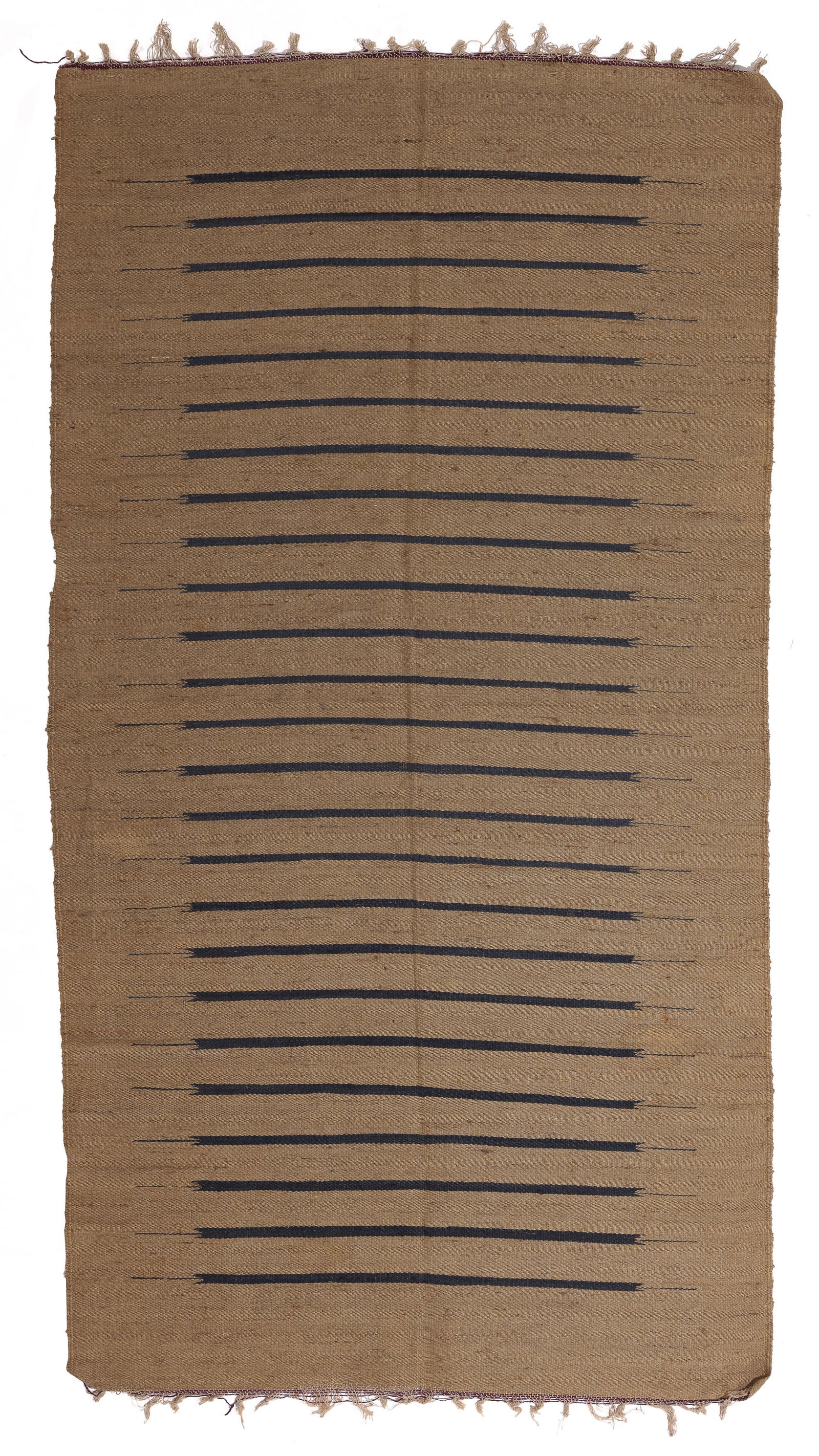 Unusual Striped Flatweave, Possibly Syrian, Early 20th C., 3'2'' x 6'0'' (1 of 4)