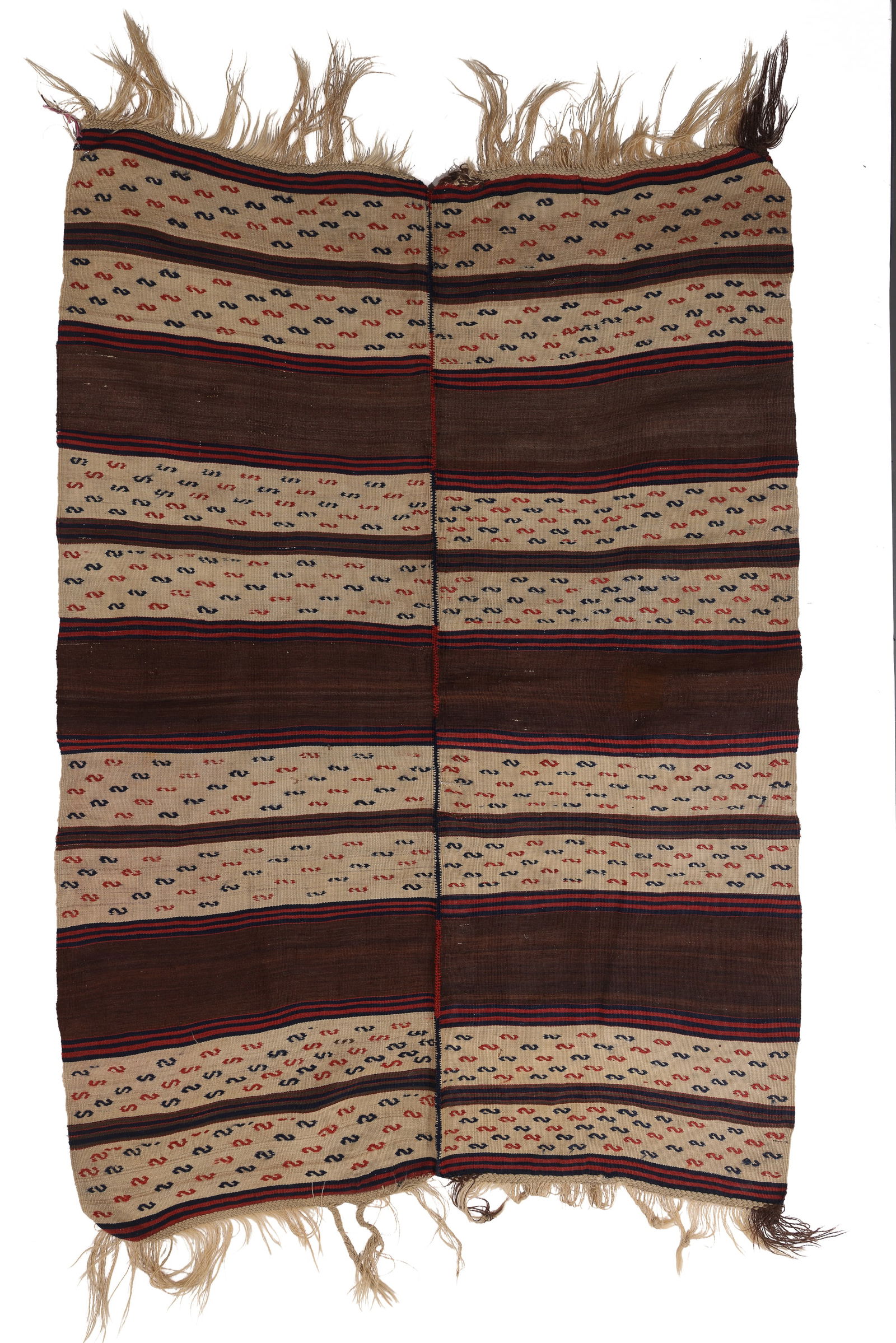 East Anatolian Striped Kilim, Turkey, Late 19th C., 4'7'' x 6'10'' (1 of 6)