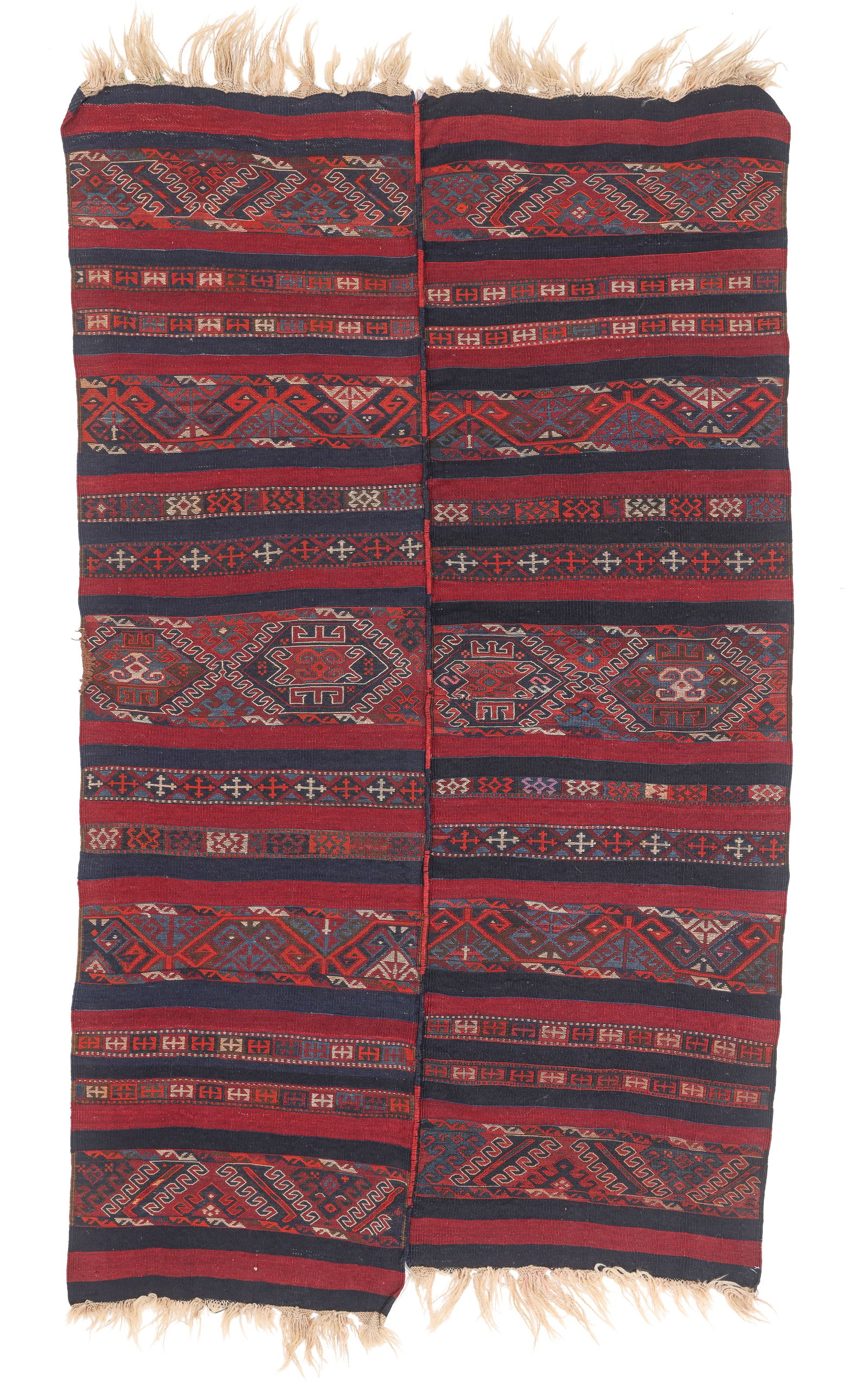 Mixed Technique Flatweave, Turkey, Late 19th C., 4'3'' x 7'3'' (1 of 5)