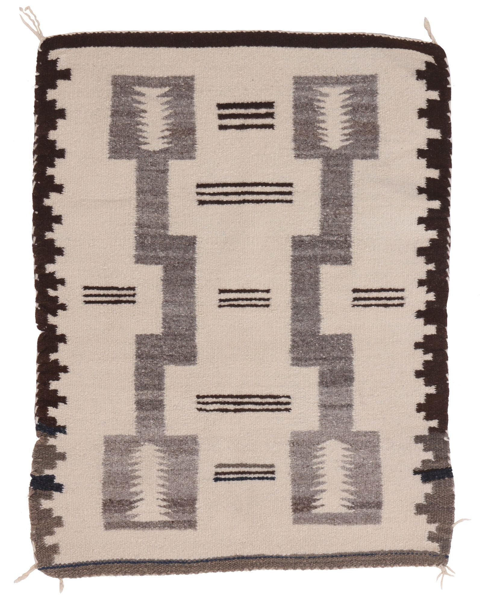 Navajo Single Saddle Blanket, Early 20th C., 1'9'' x 2'3'' (1 of 4)