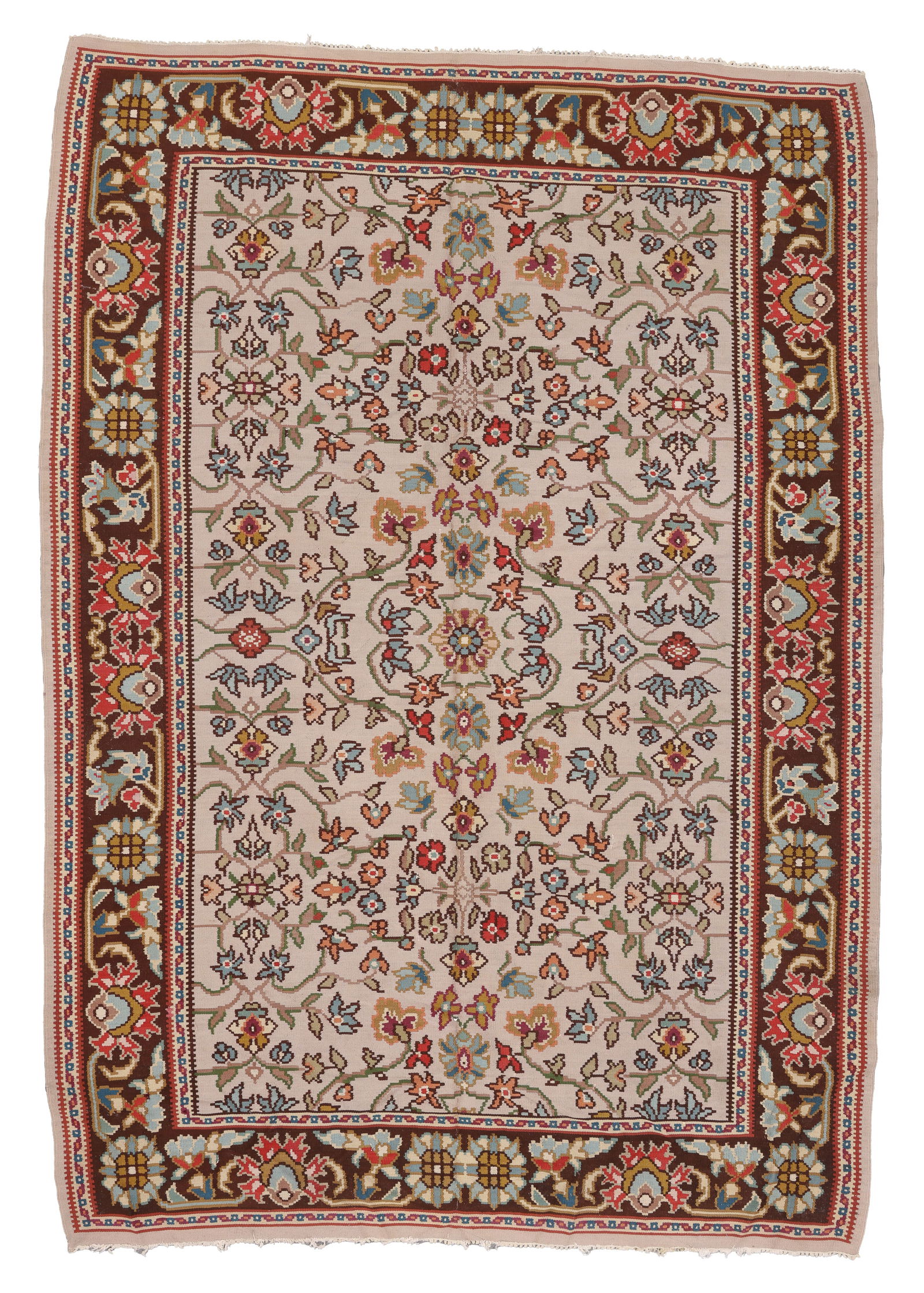 Oushak Kilim, Turkey, Ca. 1960, 6'9'' x 9'7'' (1 of 5)