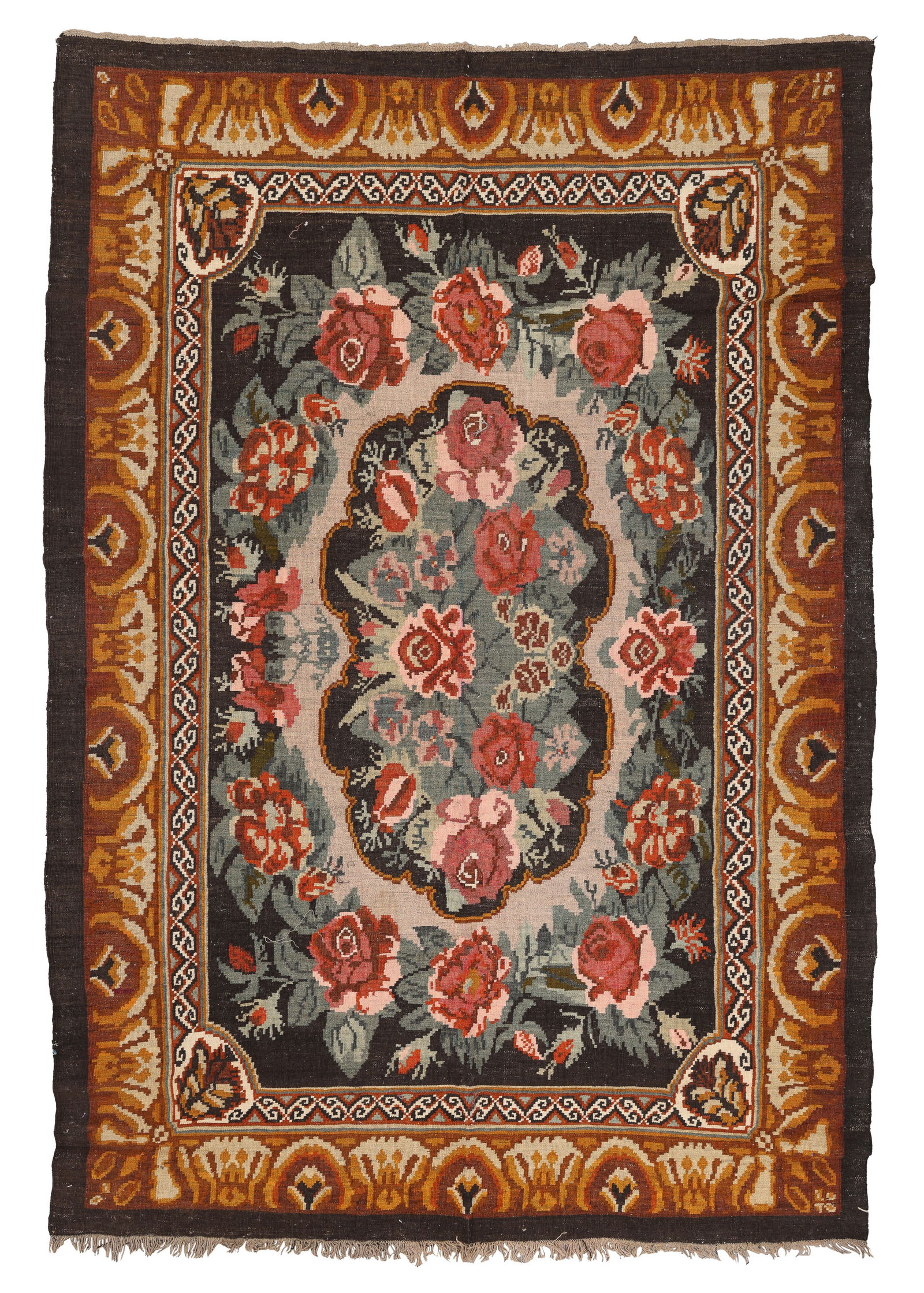 Bessarabian Style Kilim, Turkey, Mid 20th C., 6'5'' x 9'6'' (1 of 5)