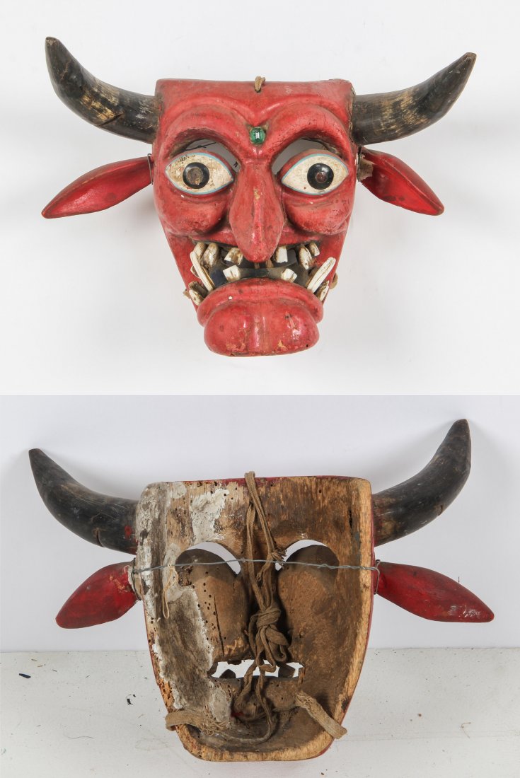 5 Horned Mexican Festival Masks- Mascara - 6