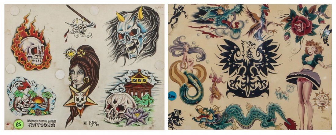 1980's Tattoo Flash Panels Sailor Moses May 26, 2013 Material