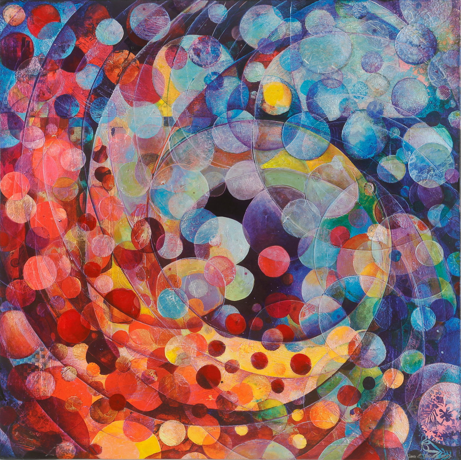 James Dupree (American, b. 1950) Abstract Painting, 2013, 36" x 36" (1 of 5)