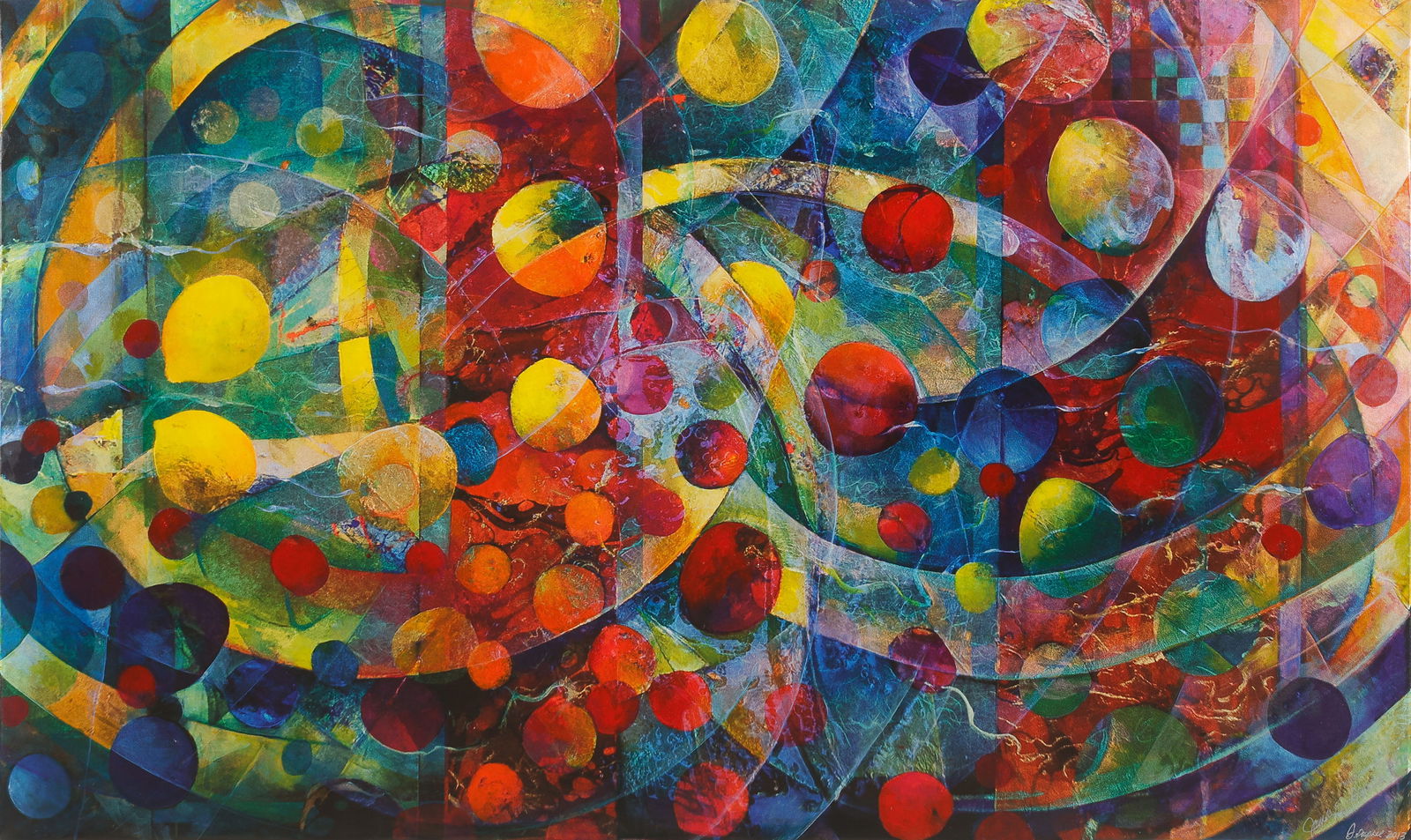 James Dupree (American, b. 1950) Abstract Painting, 2013, 36'' x 60" (1 of 5)