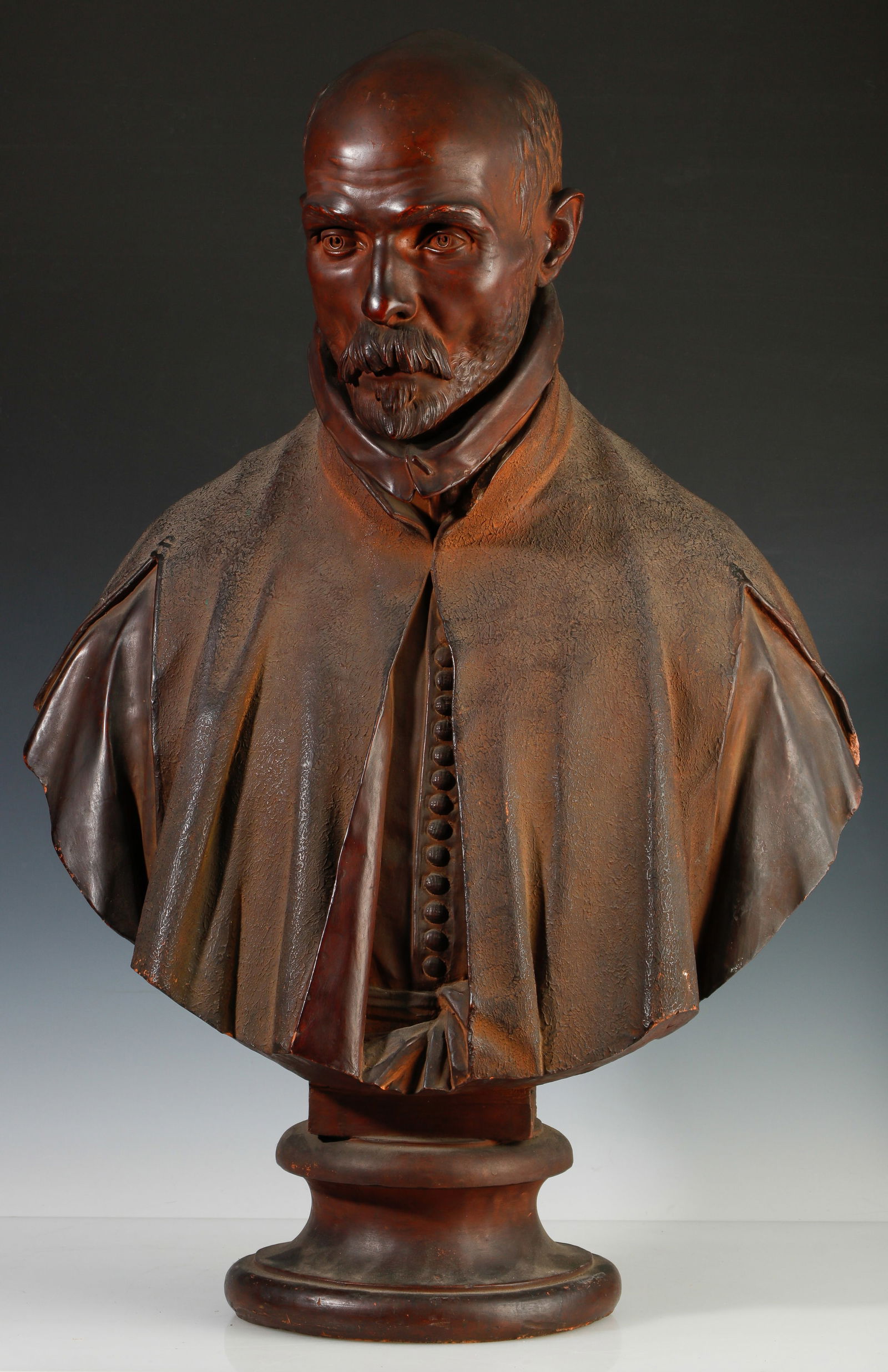 After Gian Lorenzo Bernini (Italian, 1598-1680) Terracotta Bust, H: 32" (1 of 7)