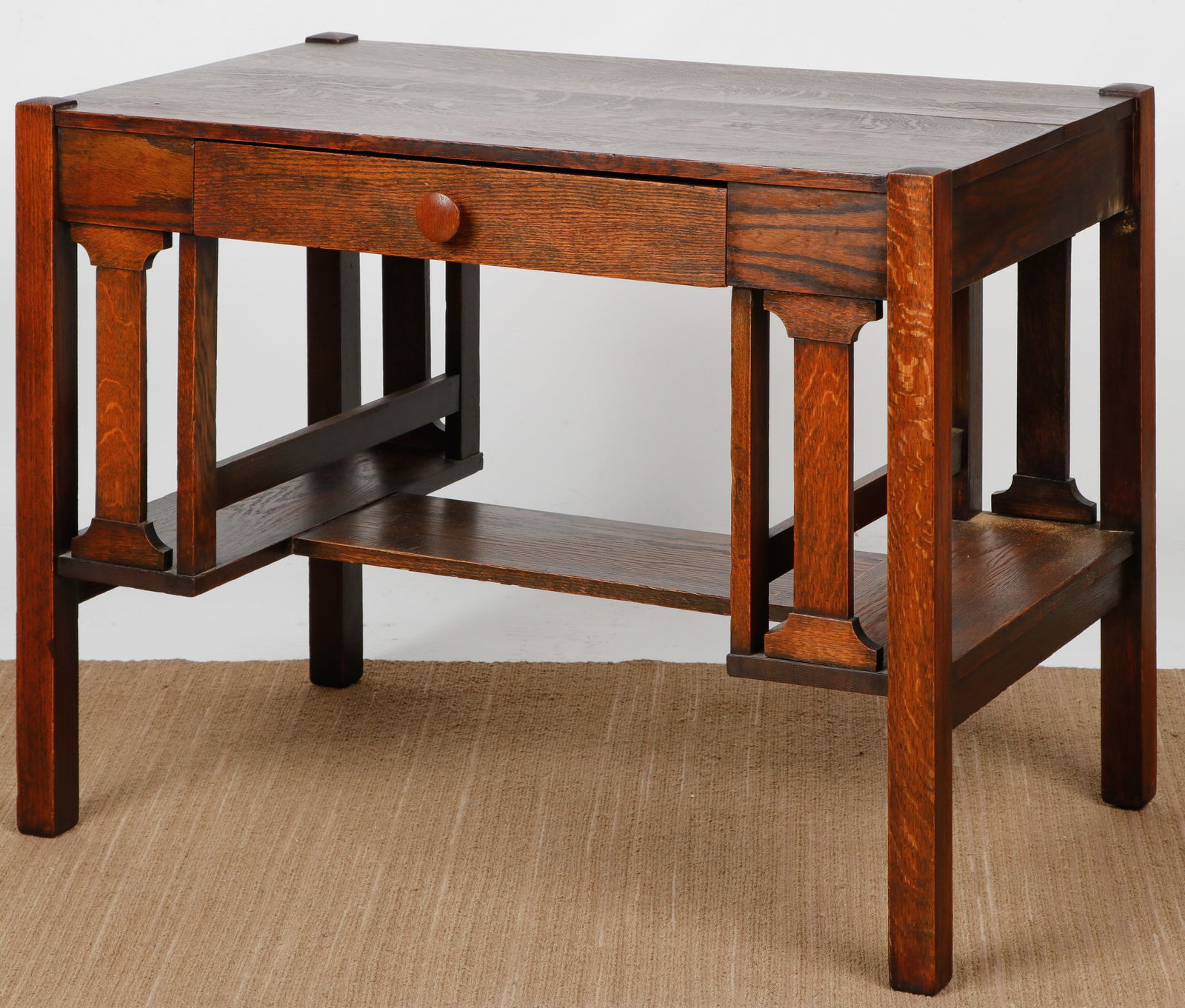 Arts & Crafts / Mission Oak Desk, 30'' x 40'' x 24'' (1 of 6)