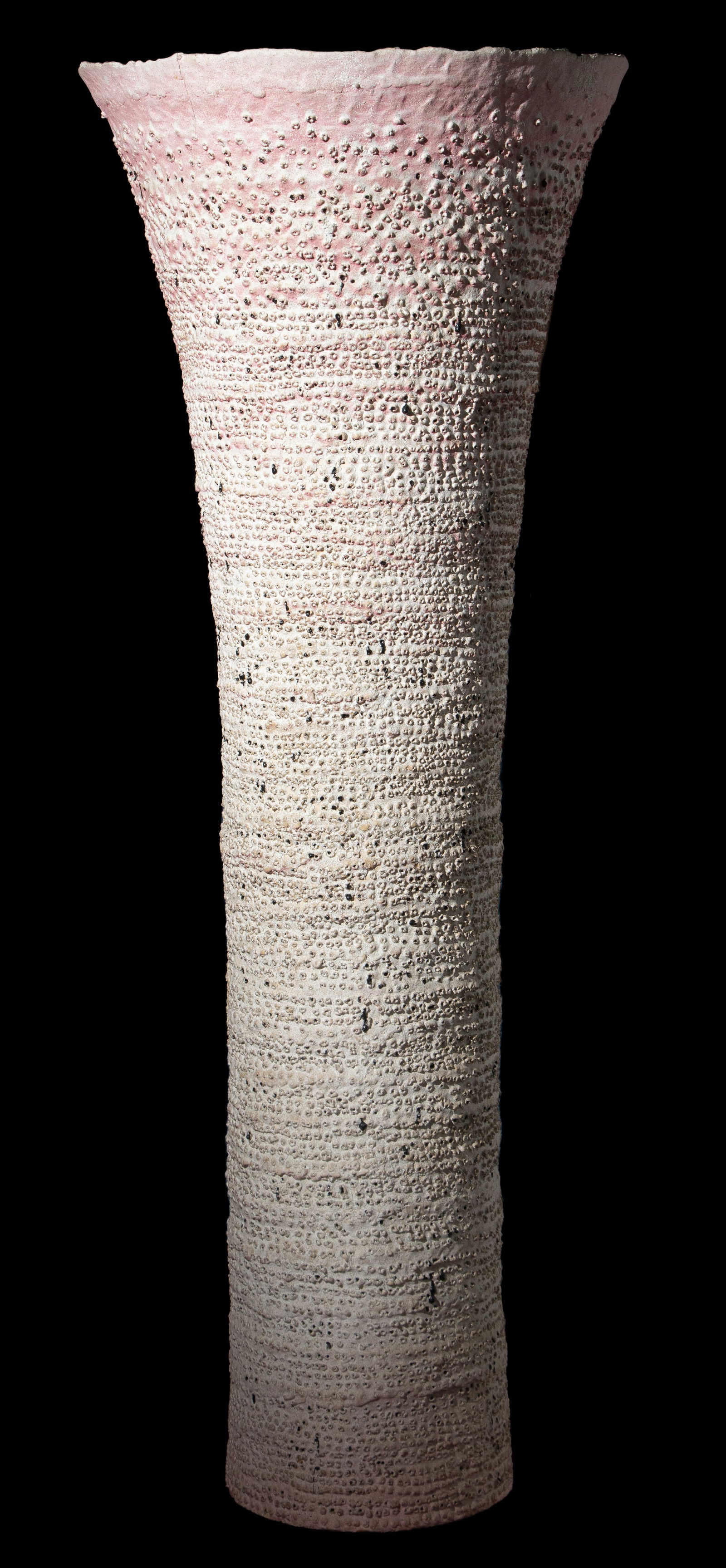 Robert David Brady (American, b. 1946) Massive Art Pottery Vessel, C. 1970s, H: 51": Robert David Brady (American, b. 1946) Massive Art Pottery Vessel, C. 1970s. Painted Ceramic Size: 51'' x 22'' x 22'' (130 x 56 x 56 cm). Provenance: Ex. Mary McFadden Estate.