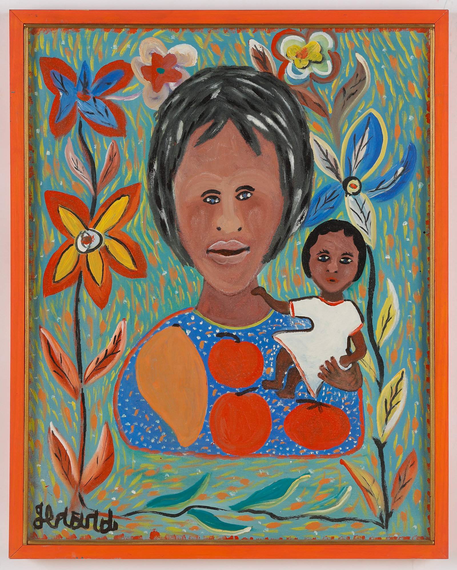 Gerard Fortune (Haitian/Haiti) Oil Painting, 28" x 22" (1 of 3)