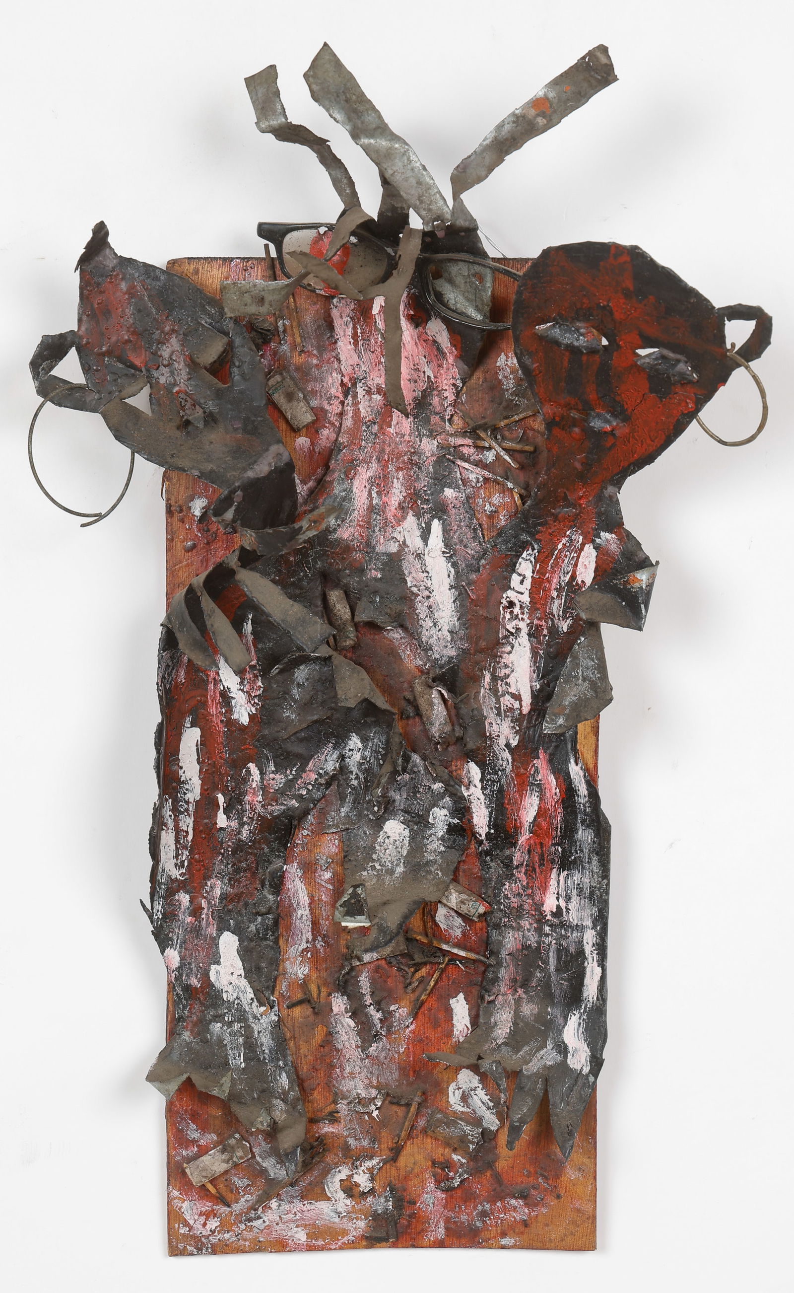 Guyodo (Haitian/Haiti) "Marassa Twa," 200, Mixed Media Sculpture, H: 20": Guyodo (Haitian, b. 1973) Marassa Twa, 2001. Mixed media. Size: 20'' x 12'' x 3.5'' (51 x 30 x 9 cm). Provenance: Galerie Macondo.