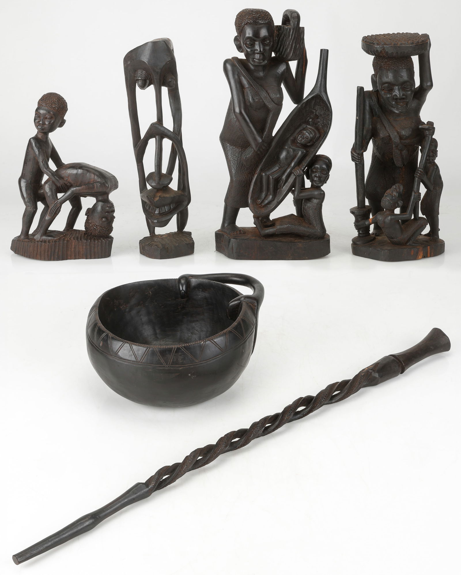 Collector's Lot of 6 African Ironwood Objects (1 of 11)
