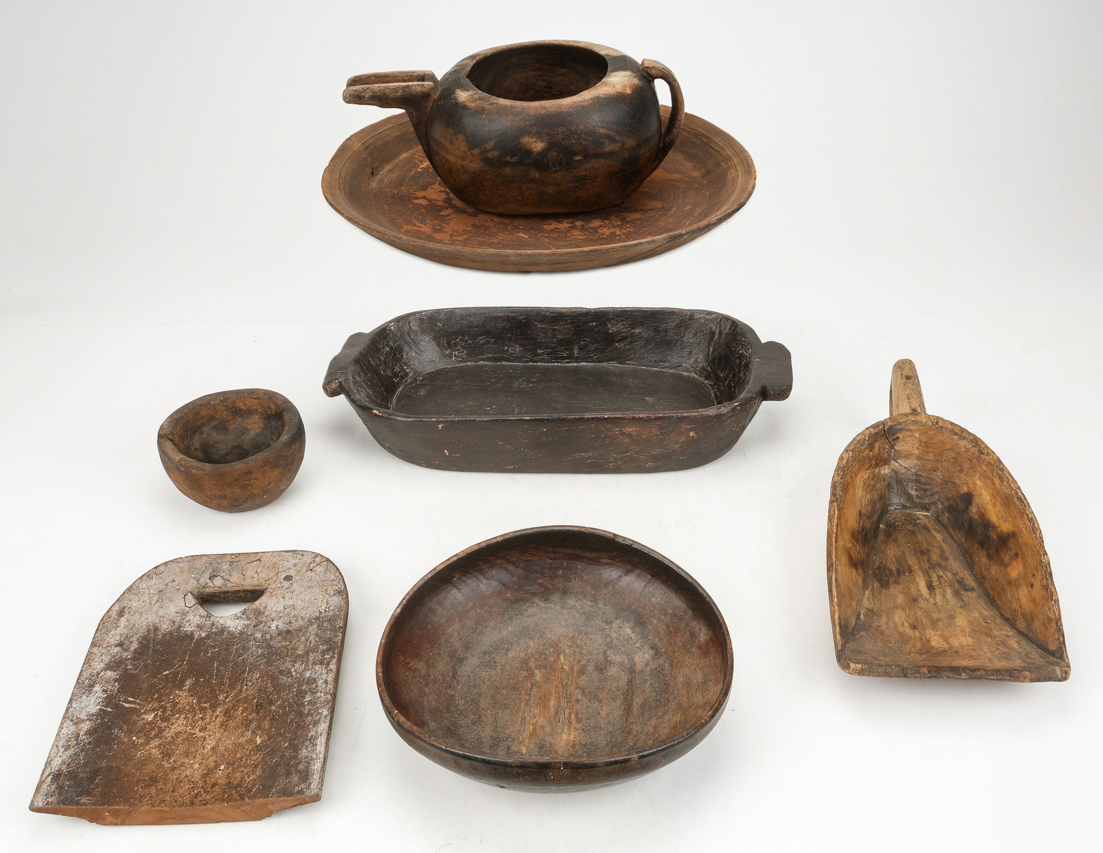 Collector's Lot of 7 Continental Wooden Kitchen Items (1 of 8)