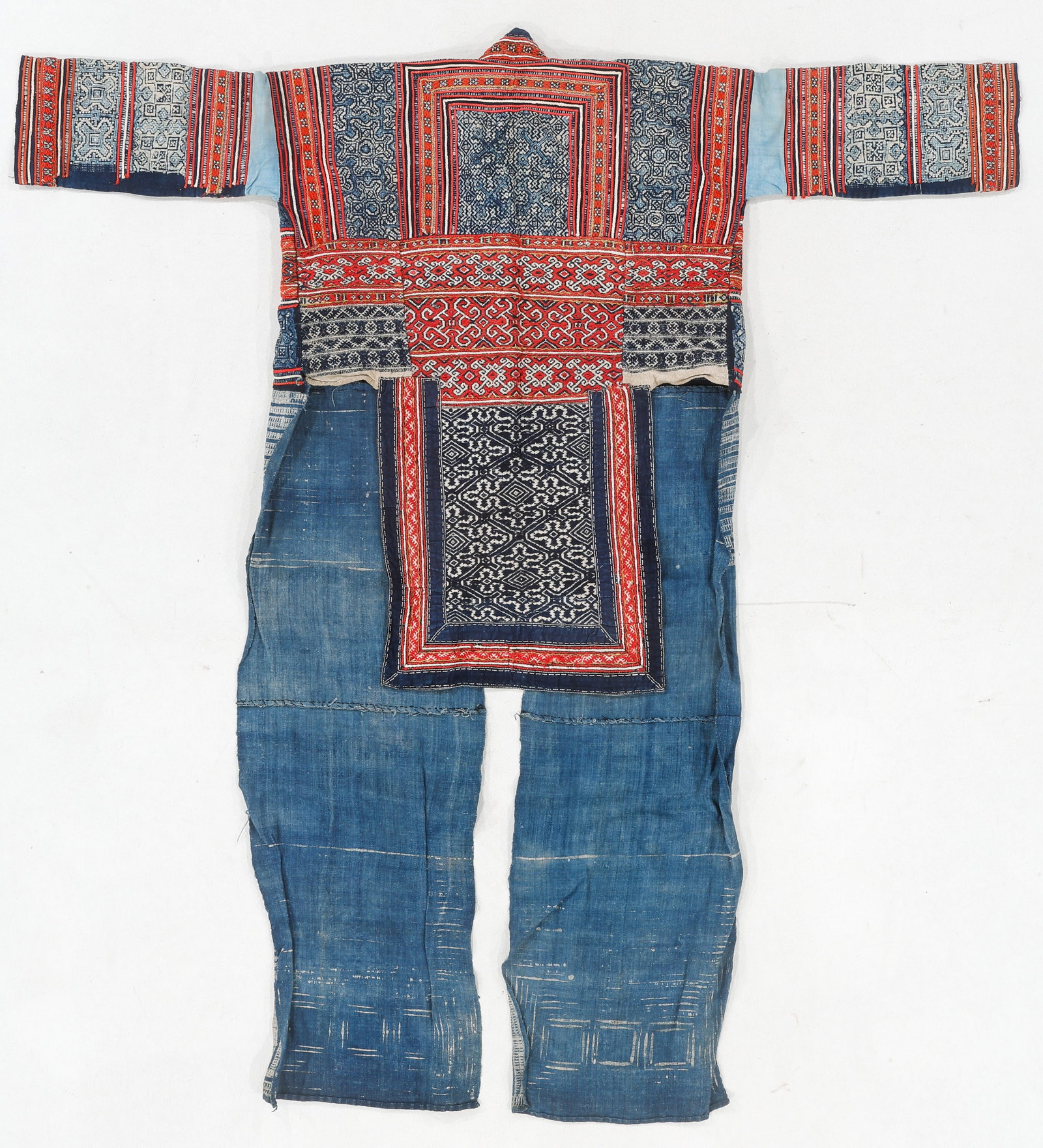 Miao Embroidered Jacket with Batik, Early/Mid 20th C. - 3