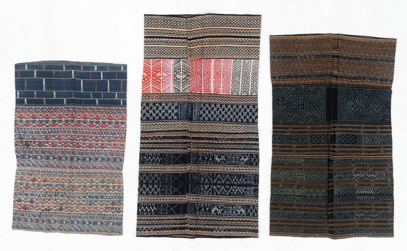 Meifu and Ha Li Tube Skirts with Ikat, Early/Mid 20th C. (1 of 3)