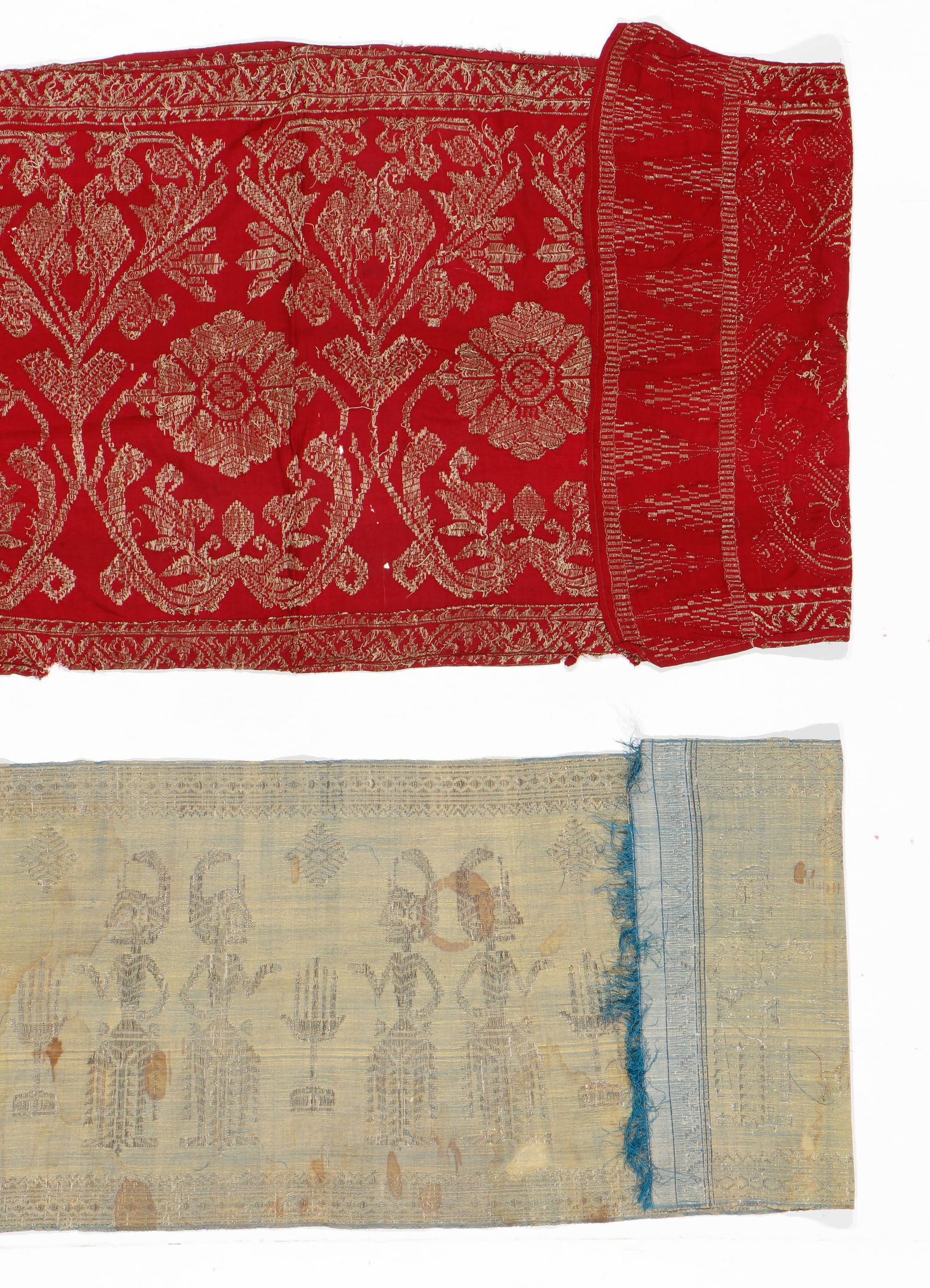 Two Silk Songket Textiles, Java, Indonesia - 2