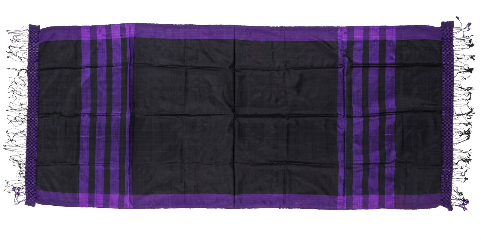 Egyptian Shawl, Mid/Late 20th C., Size: 3'10'' x 8'9'': Egyptian Shawl, Mid/Late 20th C. Size: 3'10'' x 8'9'' (117 x 267 cm). Provenance: The Zaira and Marcel Mis Collection.