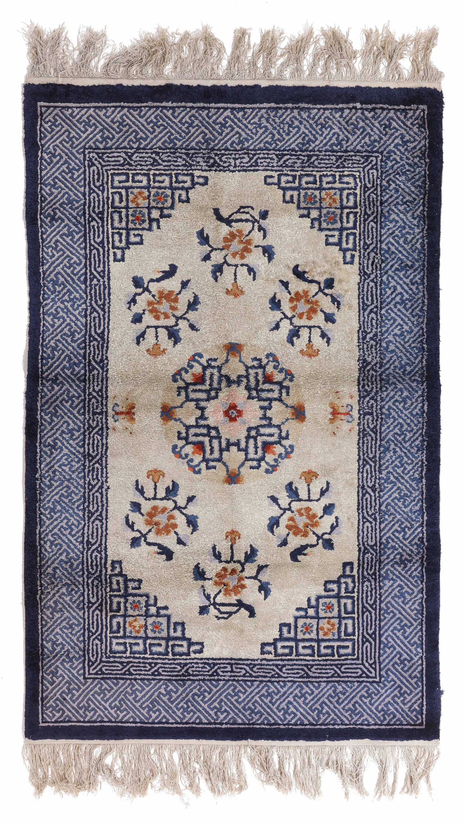 Peking Silk Rug, China, Late 20th C., 3'2'' x 5'0'' (1 of 6)