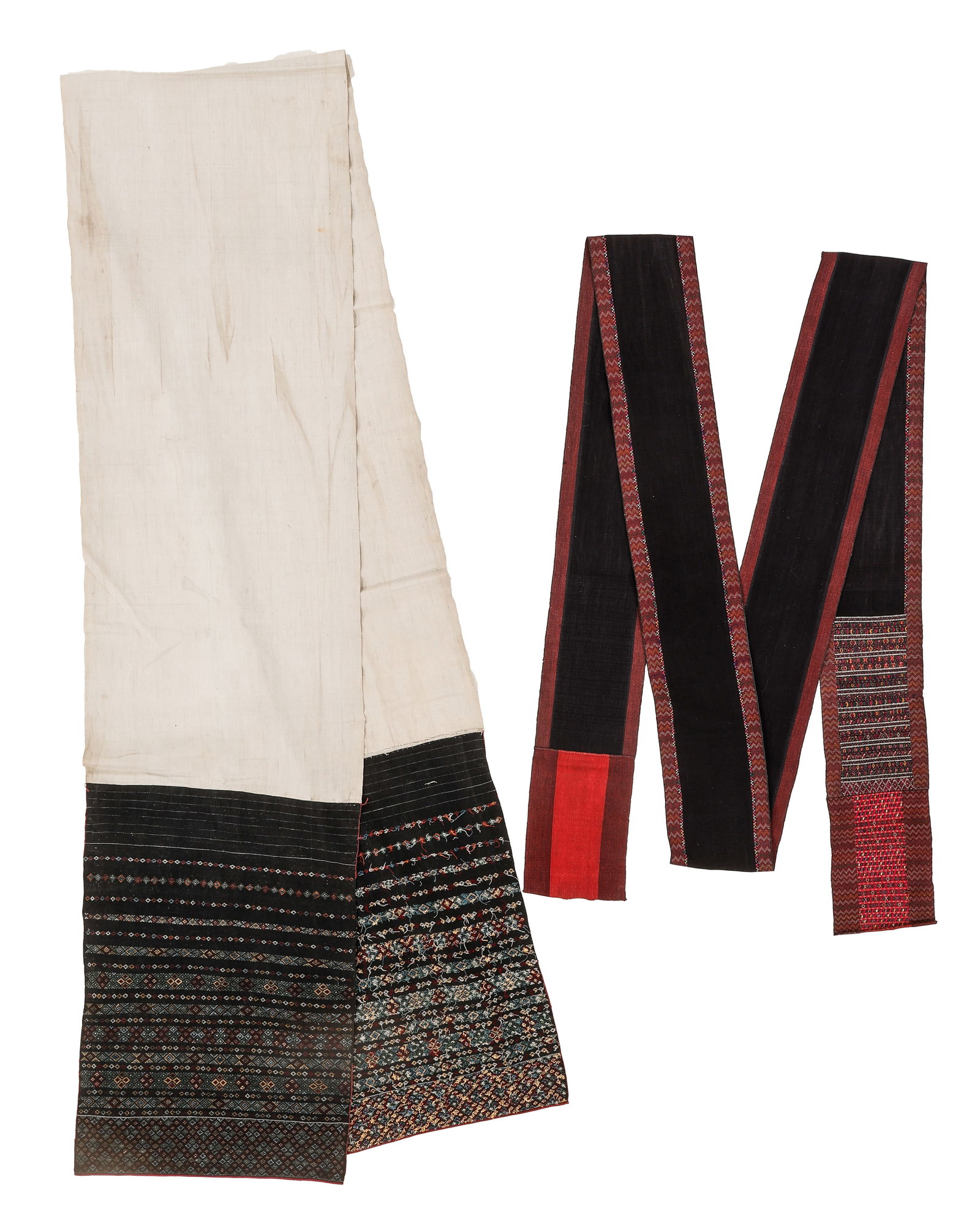 Maru and Khami Men's Loincloths, Burma, Early 20th C. (1 of 2)