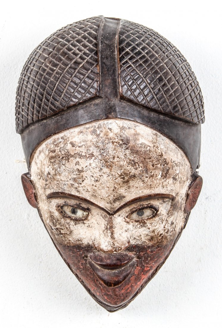 African Kongo Mask: African Kongo Mask. Carved wood. Size: 11" x 7" x 5". Provenance: Max Garb, Chicago, Illinois.
